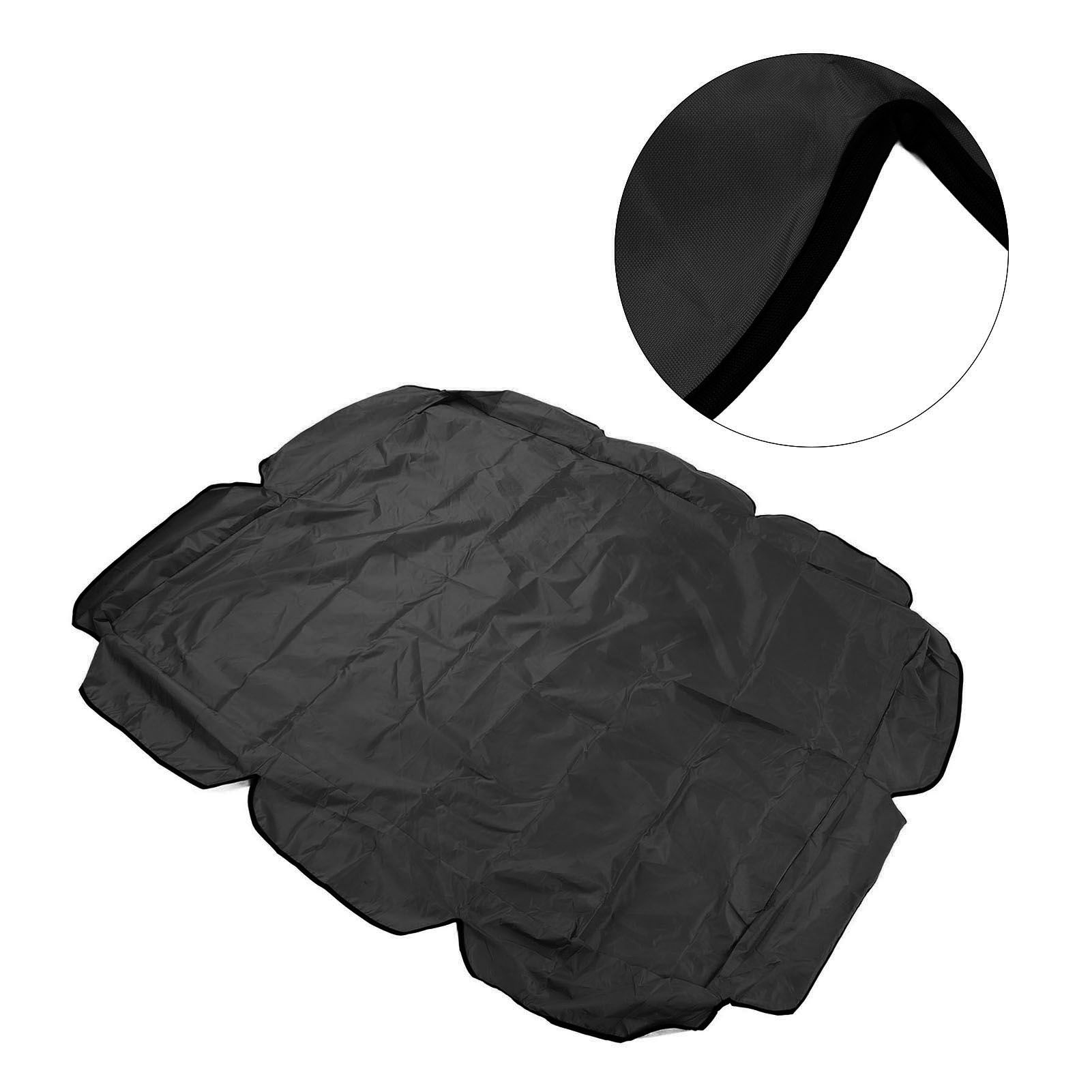 Swing Canopy 210D Silver Coated Oxford Waterproof UV Proof for Outdoor Patio Yard Chair 142x120x18cm Black - Image 8