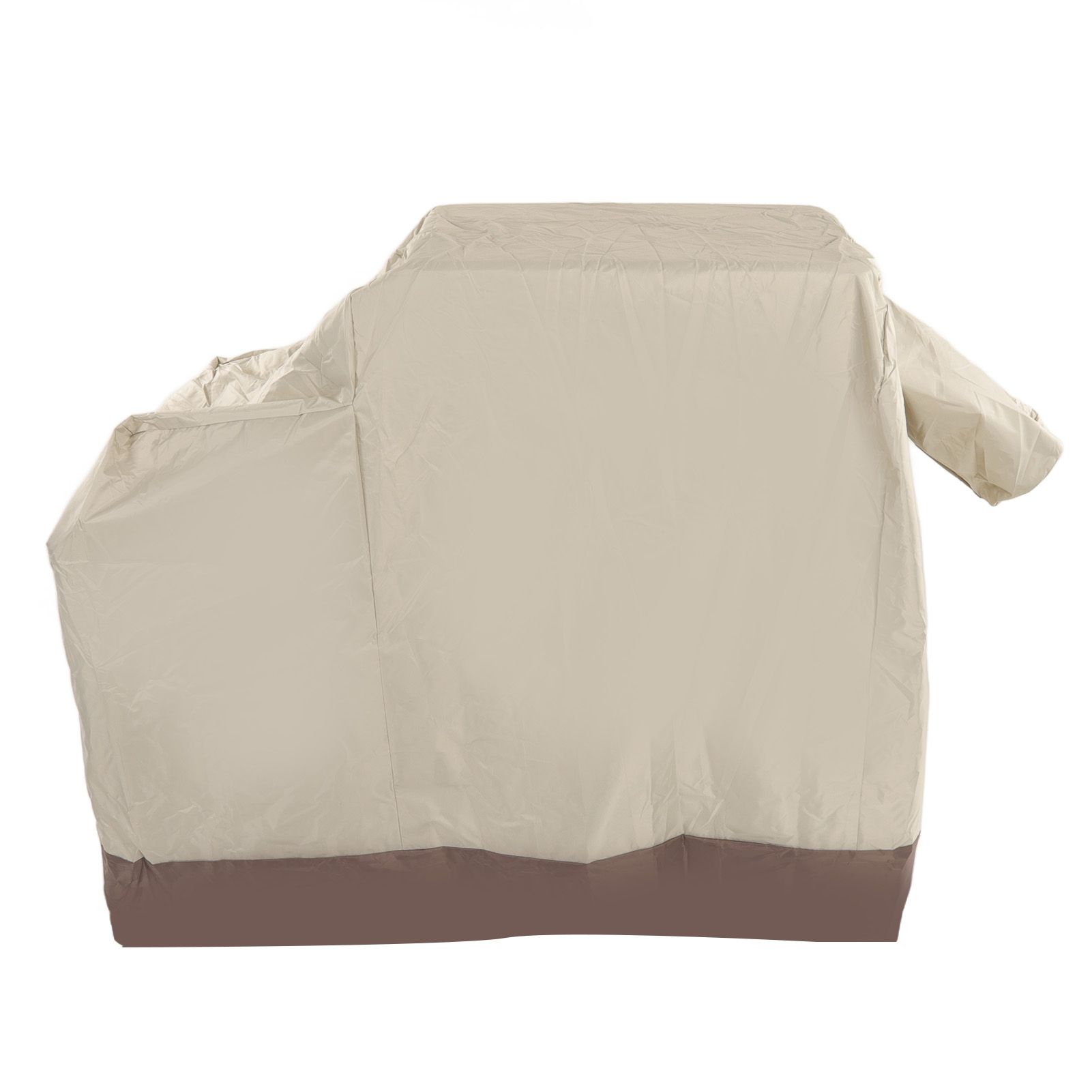 Grill Cover 420D Silver Coated Oxford Cloth Barbecue Cover Waterproof Dustproof Outdoor BBQ Grill Cover Beige Brown 104x68.5x124cm - Image 4