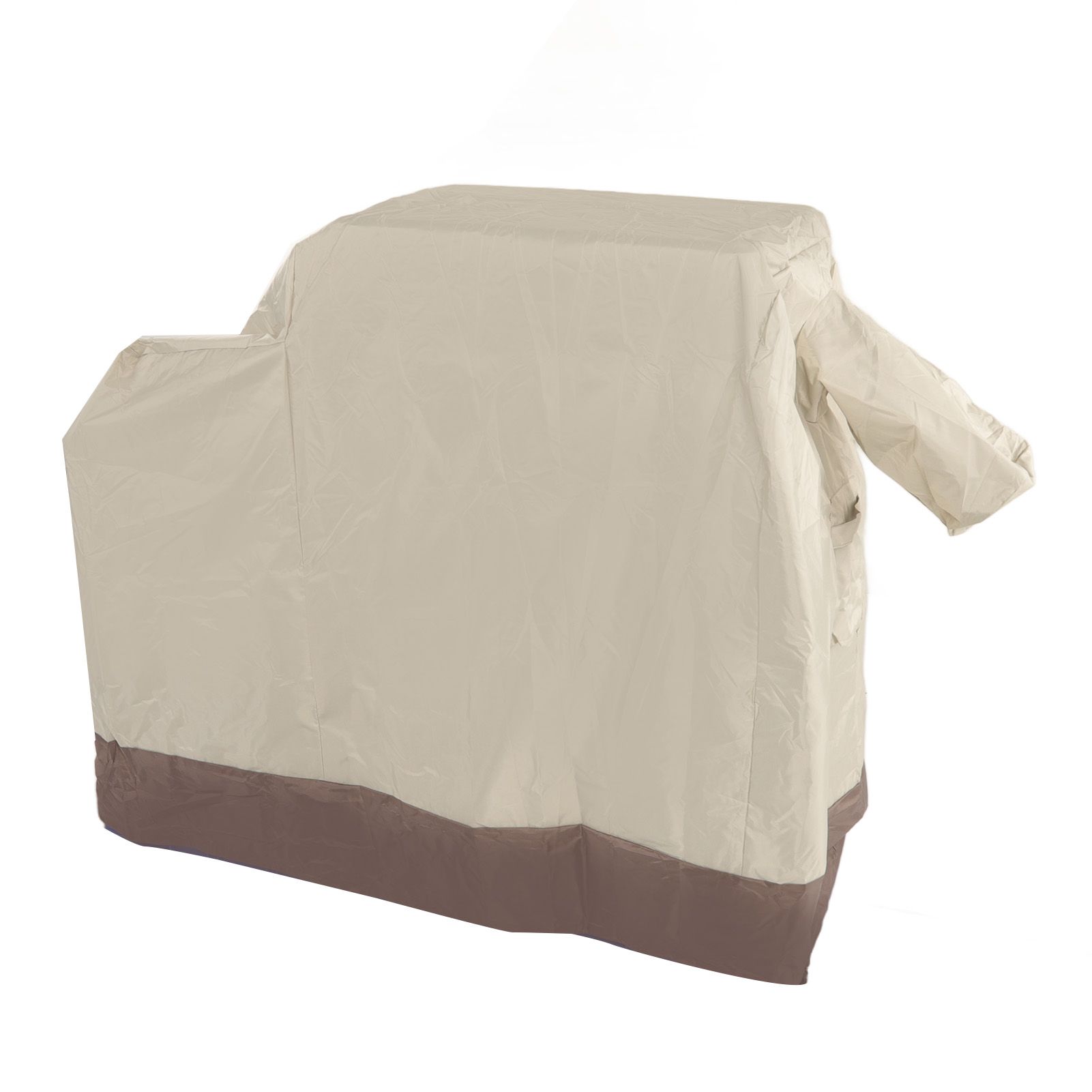 Grill Cover 420D Silver Coated Oxford Cloth Barbecue Cover Waterproof Dustproof Outdoor BBQ Grill Cover Beige Brown 104x68.5x124cm - Image 6