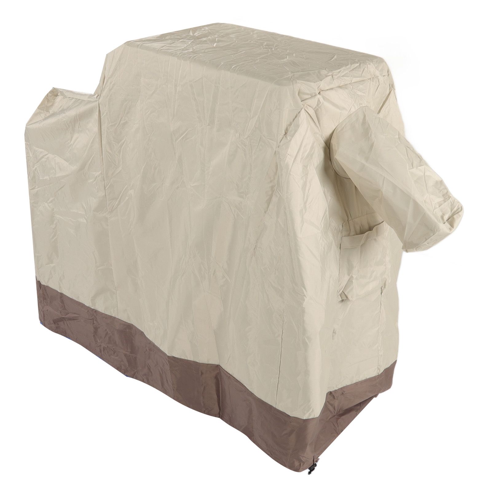Grill Cover 420D Silver Coated Oxford Cloth Barbecue Cover Waterproof Dustproof Outdoor BBQ Grill Cover Beige Brown 104x68.5x124cm - Image 8