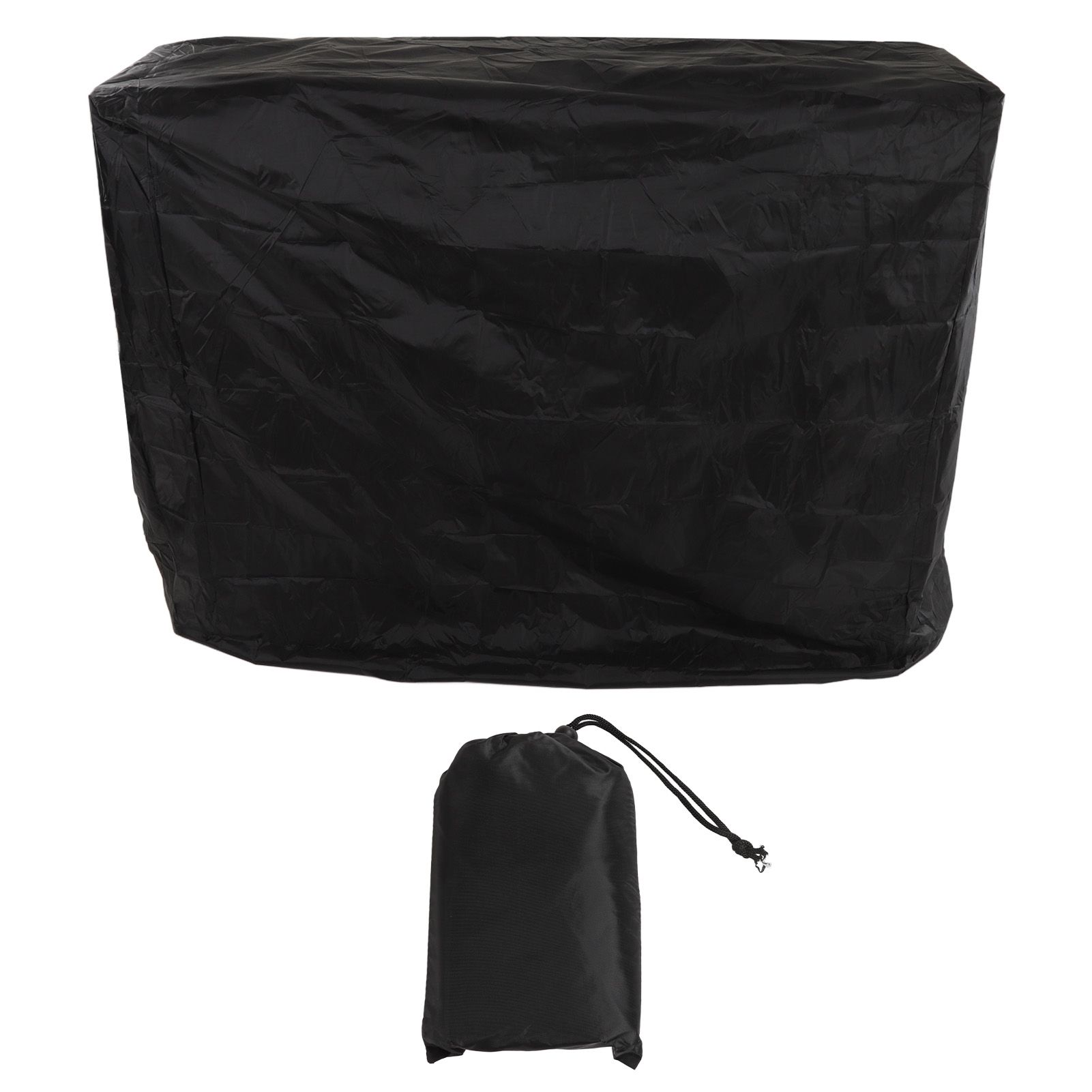 Ping Pong Table Dust Cover 190 Silver Coating Waterproof Table Tennis Cover for Outdoor Courtyard Drawstring Style 155x75x144cm / 61.0x29.5x56.7in Black - Image 1