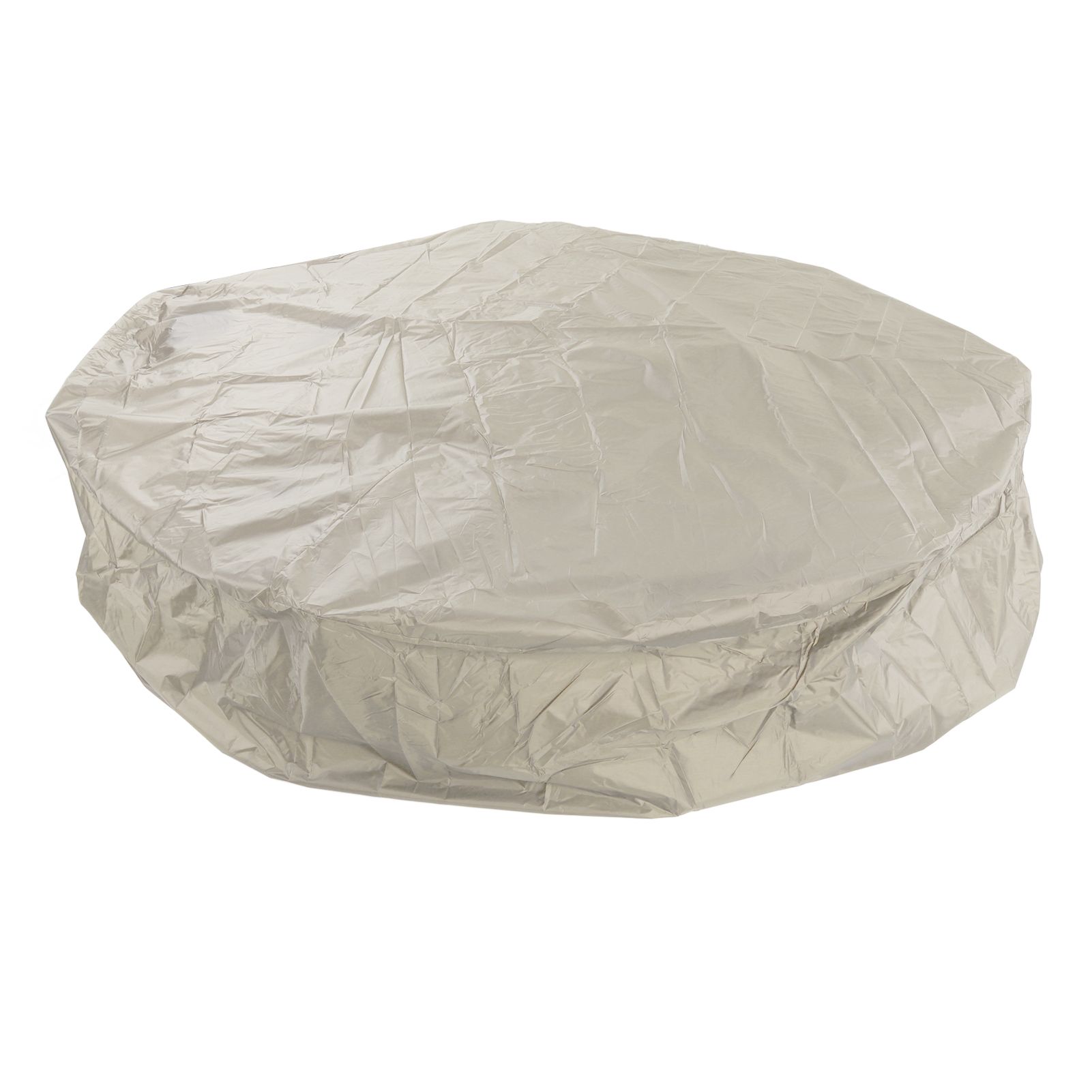 Outdoor Furniture Dust Covers Round Bathtub Cover 190 Silver Polyester Taffeta Hot Tub Waterproof Cover 190x30cm Beige - Image 4