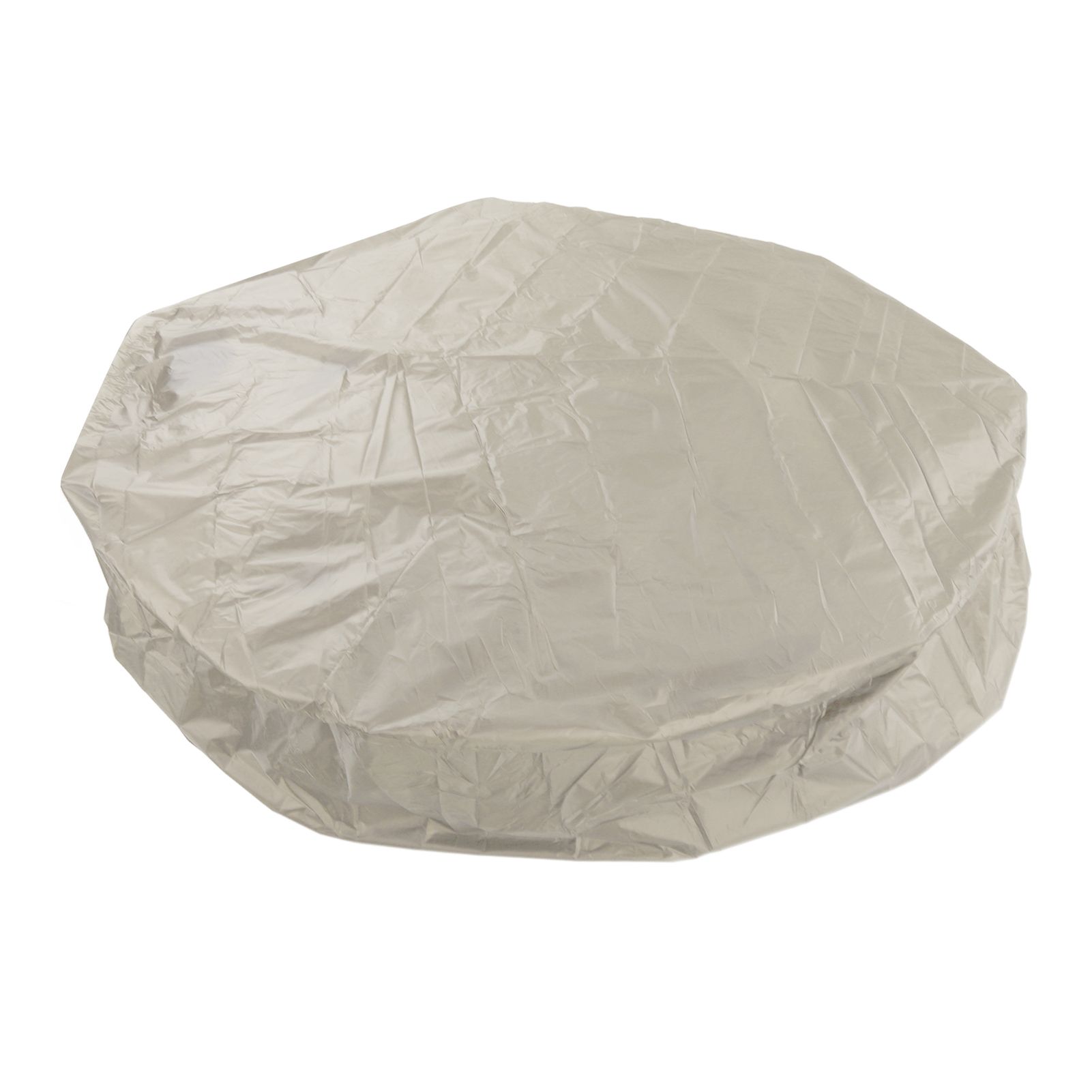 Outdoor Furniture Dust Covers Round Bathtub Cover 190 Silver Polyester Taffeta Hot Tub Waterproof Cover 190x30cm Beige - Image 6
