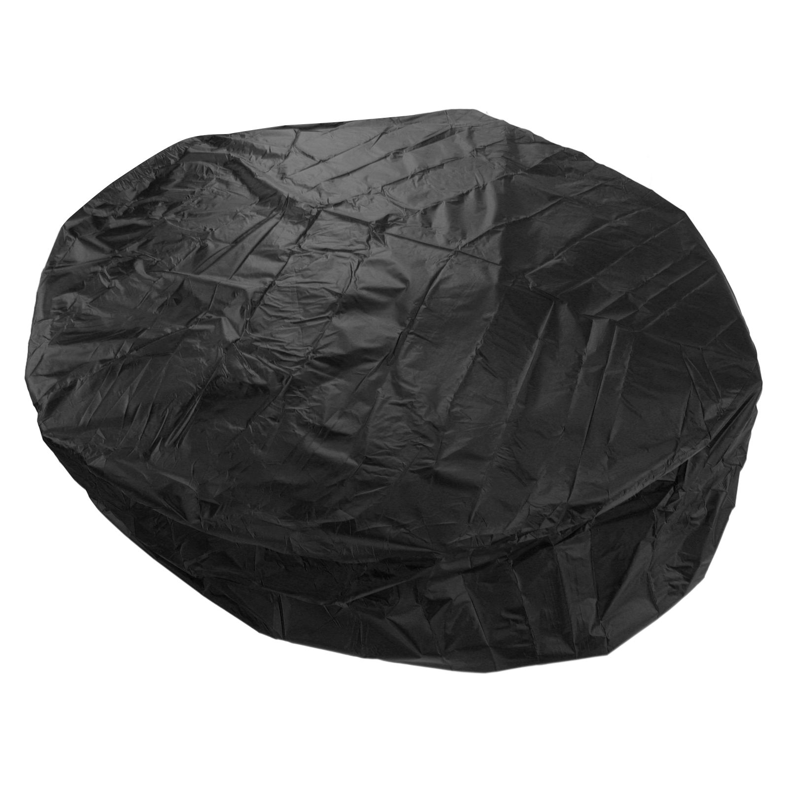 Outdoor Furniture Dust Covers Round Bathtub Cover 190 Silver Polyester Taffeta Hot Tub Waterproof Cover 190x30cm Black - Image 3