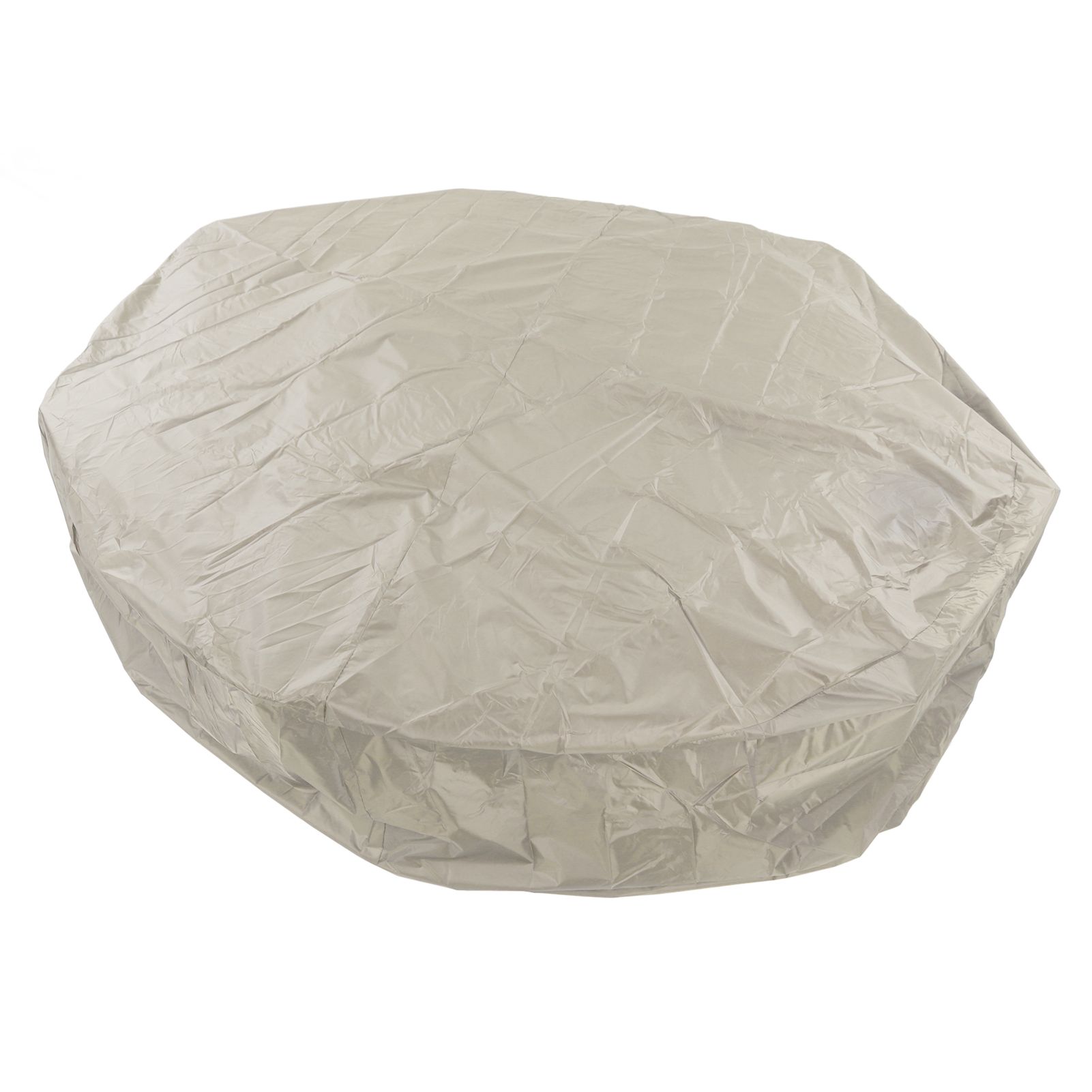 Outdoor Furniture Dust Covers Round Bathtub Cover 190 Silver Polyester Taffeta Hot Tub Waterproof Cover 190x90cm Beige - Image 8