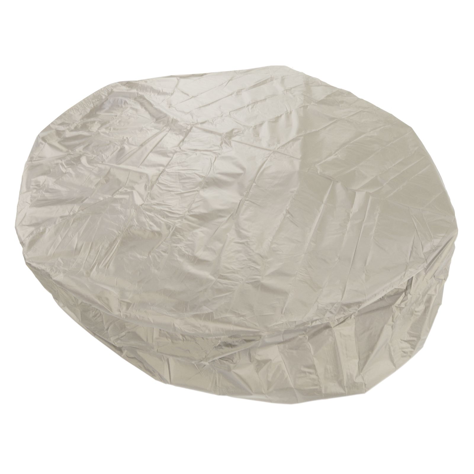 Outdoor Furniture Dust Covers Round Bathtub Cover 190 Silver Polyester Taffeta Hot Tub Waterproof Cover 210x30cm Beige - Image 3