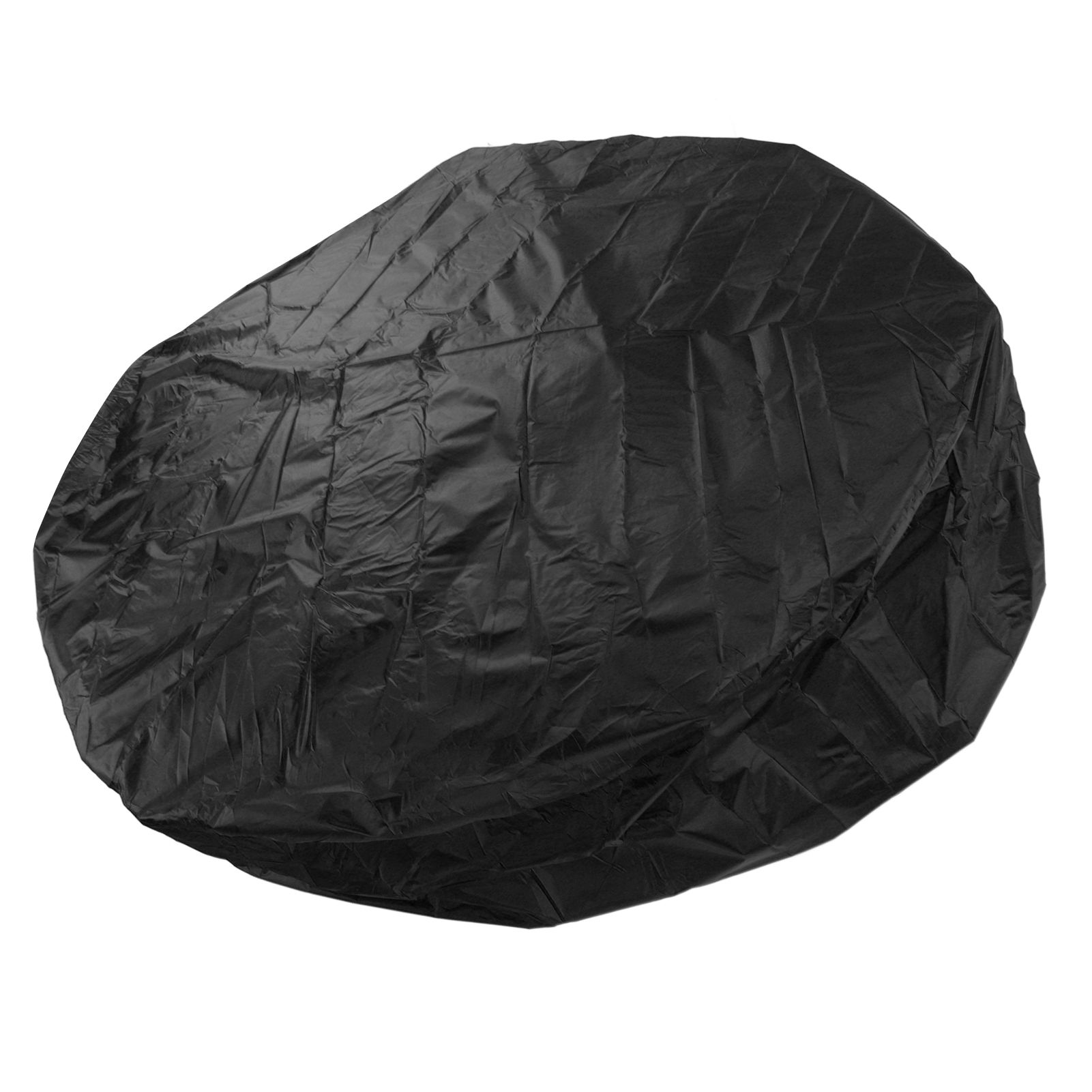 Outdoor Furniture Dust Covers Round Bathtub Cover 190 Silver Polyester Taffeta Hot Tub Waterproof Cover 210x30cm Black - Image 2