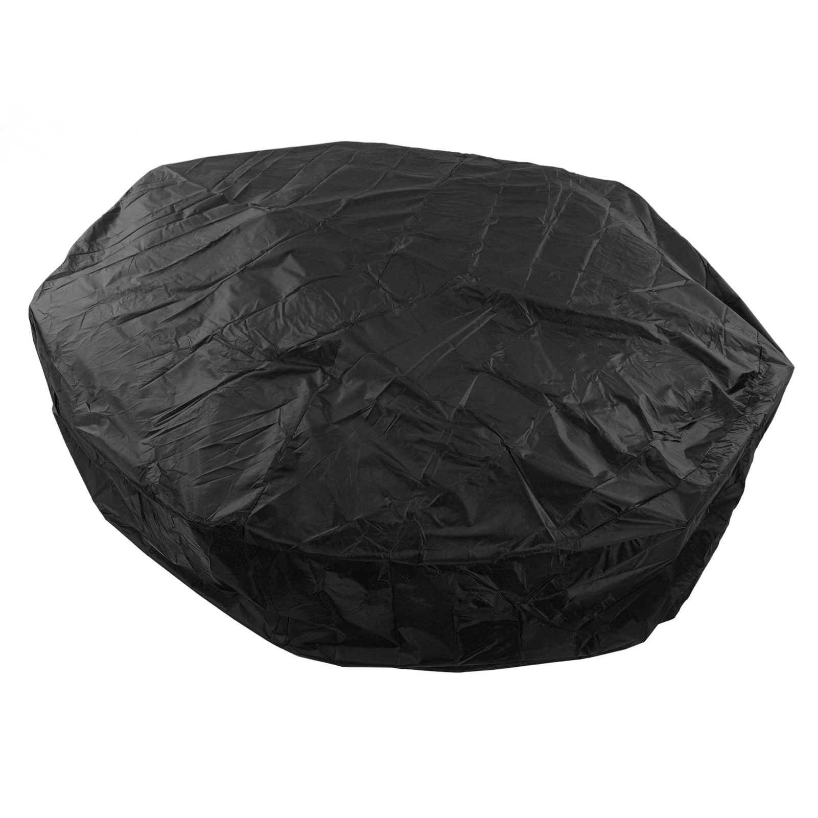 Outdoor Furniture Dust Covers Round Bathtub Cover 190 Silver Polyester Taffeta Hot Tub Waterproof Cover 210x30cm Black - Image 8