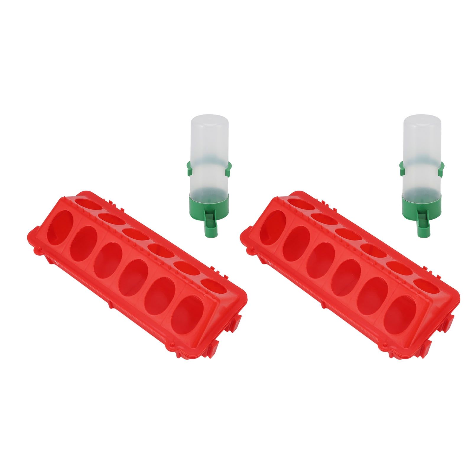 2Set Flip Top Chick Birds Water Feeder PP Chicken Trough Automatic Feeder with Splatter Proof Cover Poultry Equipment M Waterer 90ML - Image 7