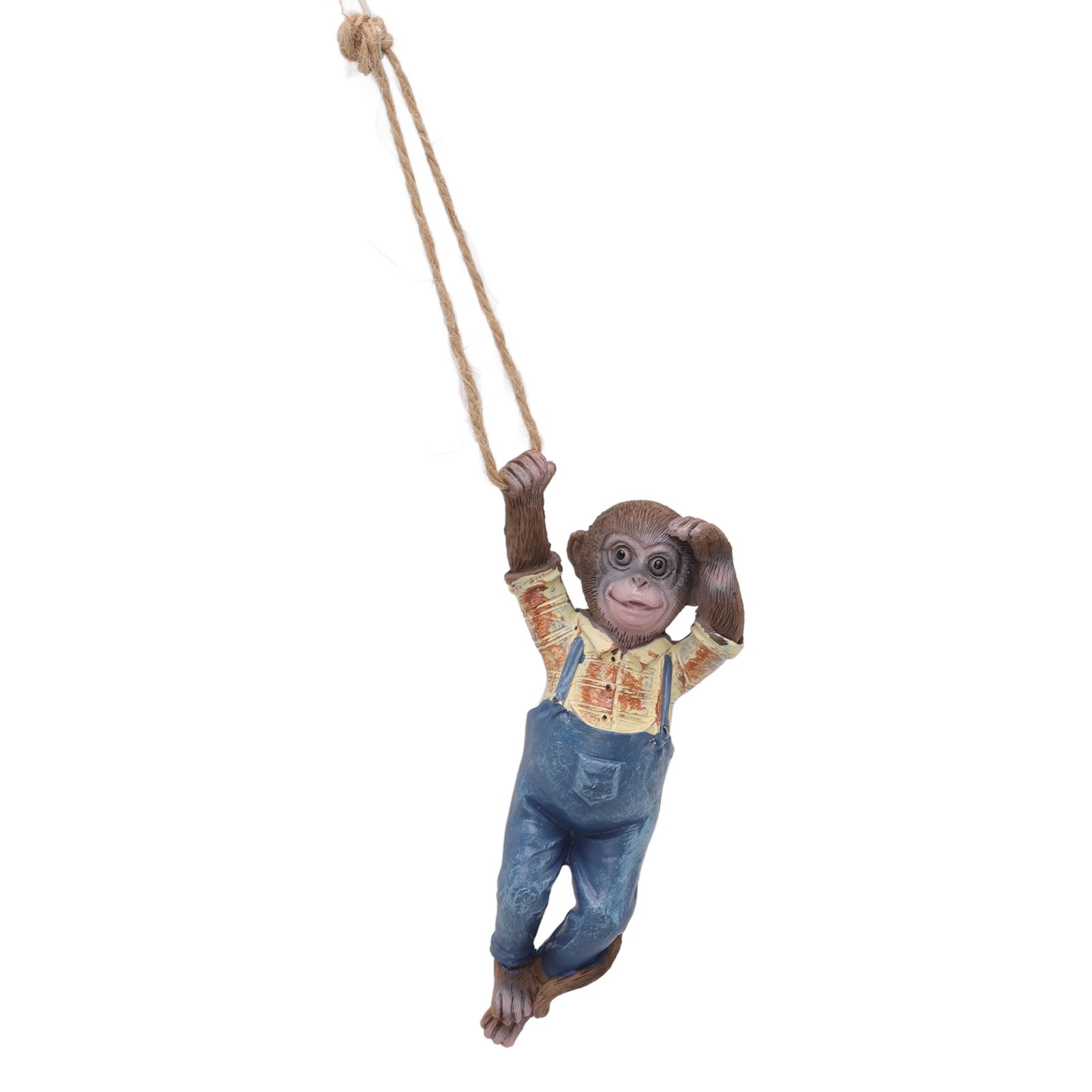 Garden Monkey Statues Cute Simulation Resin Hanging Monkey Garden Ornament for Outdoor Garden Lawn Patio - Image 5