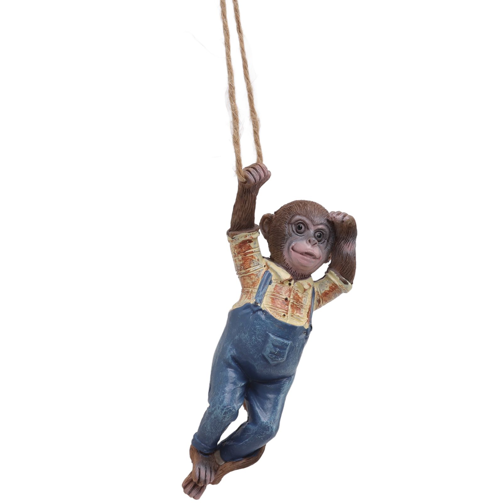 Garden Monkey Statues Cute Simulation Resin Hanging Monkey Garden Ornament for Outdoor Garden Lawn Patio - Image 7