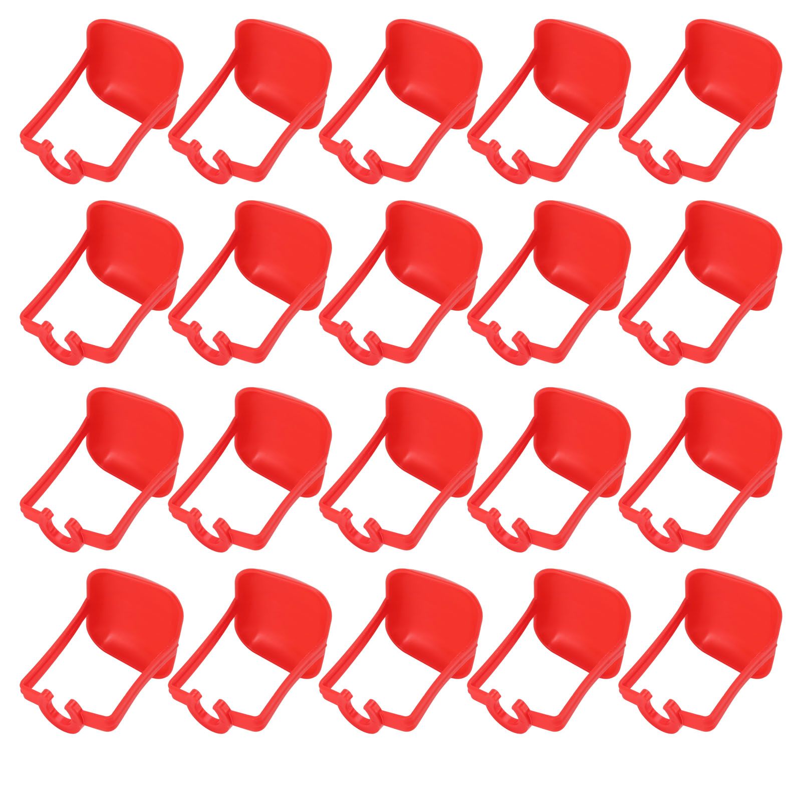 20Pcs Chicken Automatic Waterer Cups Rust Proof Bright Color Chicken Drinking Cups for Farm Red - Image 7