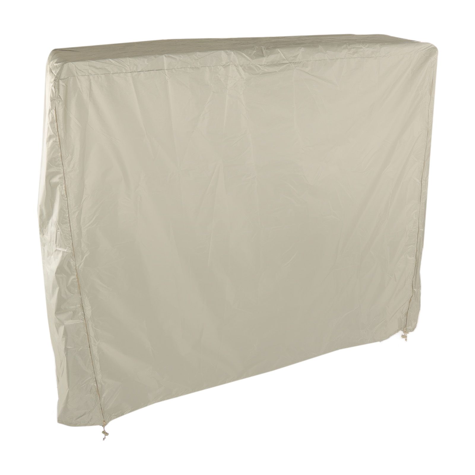 Table Tennis Table Dust Cover 190 Silver Coated Polyester Taffeta Courtyard Patio Waterproof Table Tile Cover with Zipper Beige 155x75x144cm - Image 2