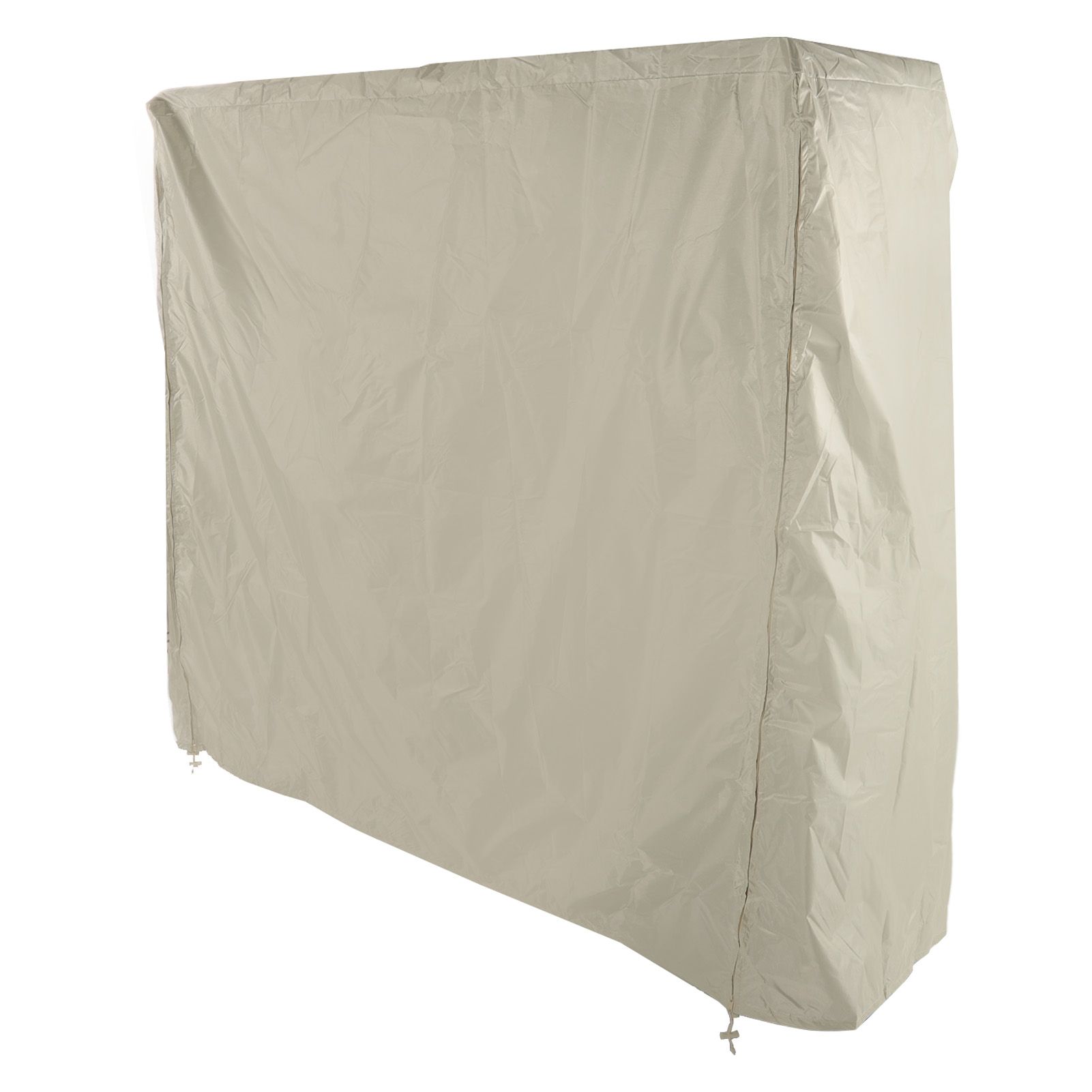 Table Tennis Table Dust Cover 190 Silver Coated Polyester Taffeta Courtyard Patio Waterproof Table Tile Cover with Zipper Beige 155x75x144cm - Image 3