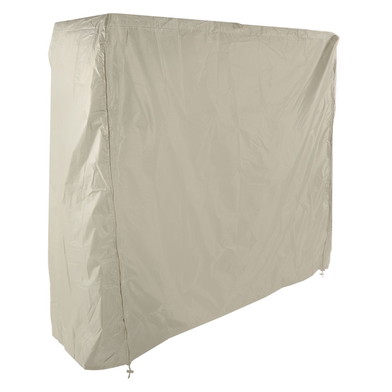 Table Tennis Table Dust Cover 190 Silver Coated Polyester Taffeta Courtyard Patio Waterproof Table Tile Cover with Zipper Beige 155x75x144cm - Image 6