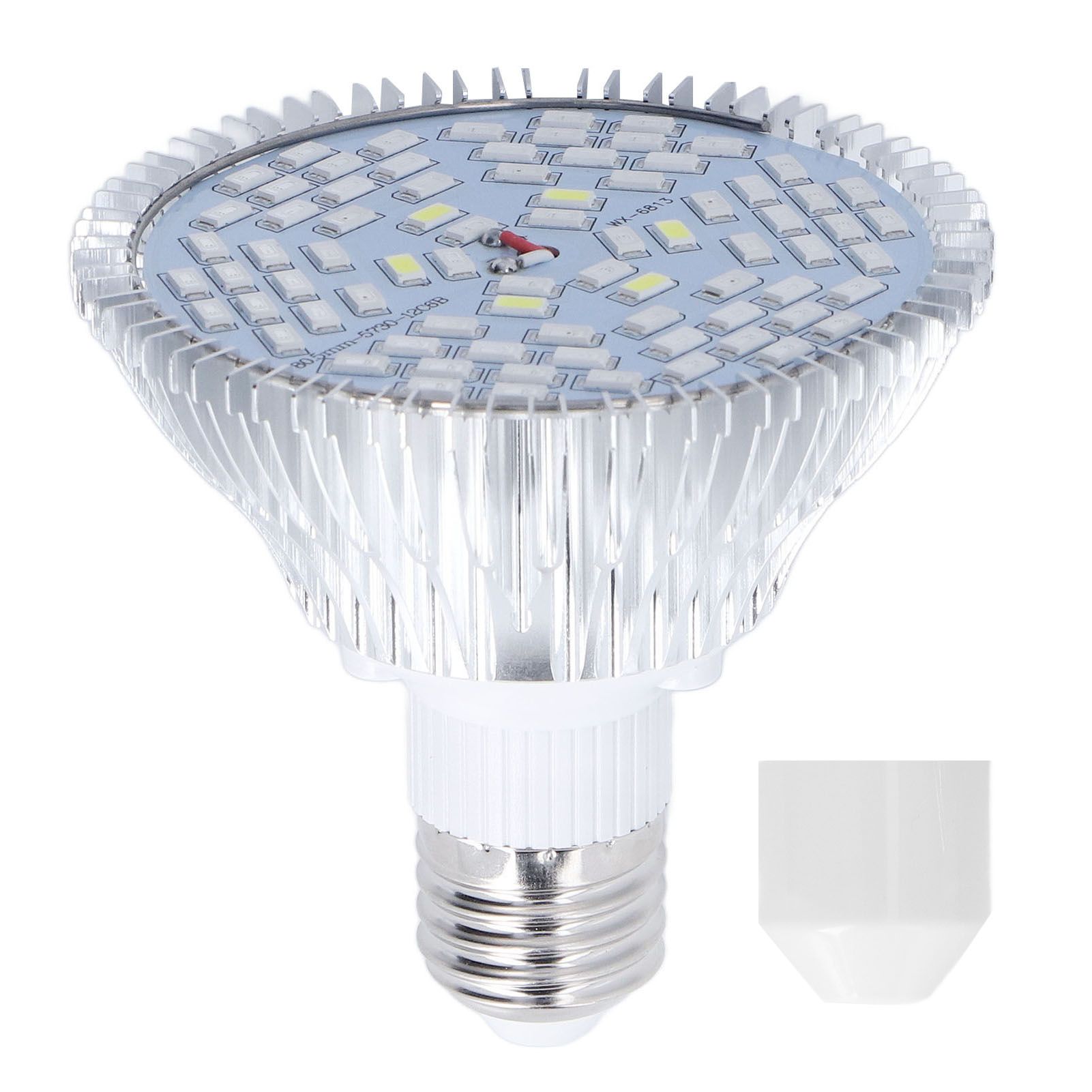 LED Grow Lamp Bulb E27 Low Power Consumption Full Spectrum Low Heat Generation LED Plant Growth Lamp Bulb 85‑265V 50W, 78 Beads - Image 1