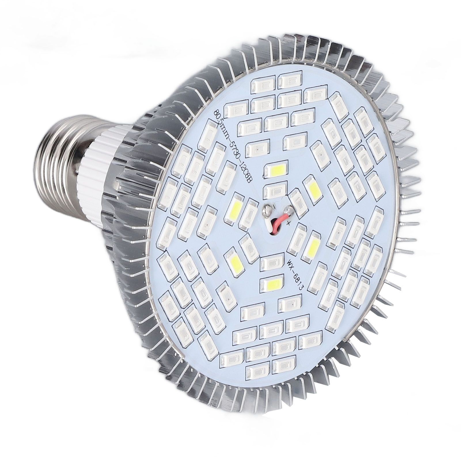 LED Grow Lamp Bulb E27 Low Power Consumption Full Spectrum Low Heat Generation LED Plant Growth Lamp Bulb 85‑265V 50W, 78 Beads - Image 2