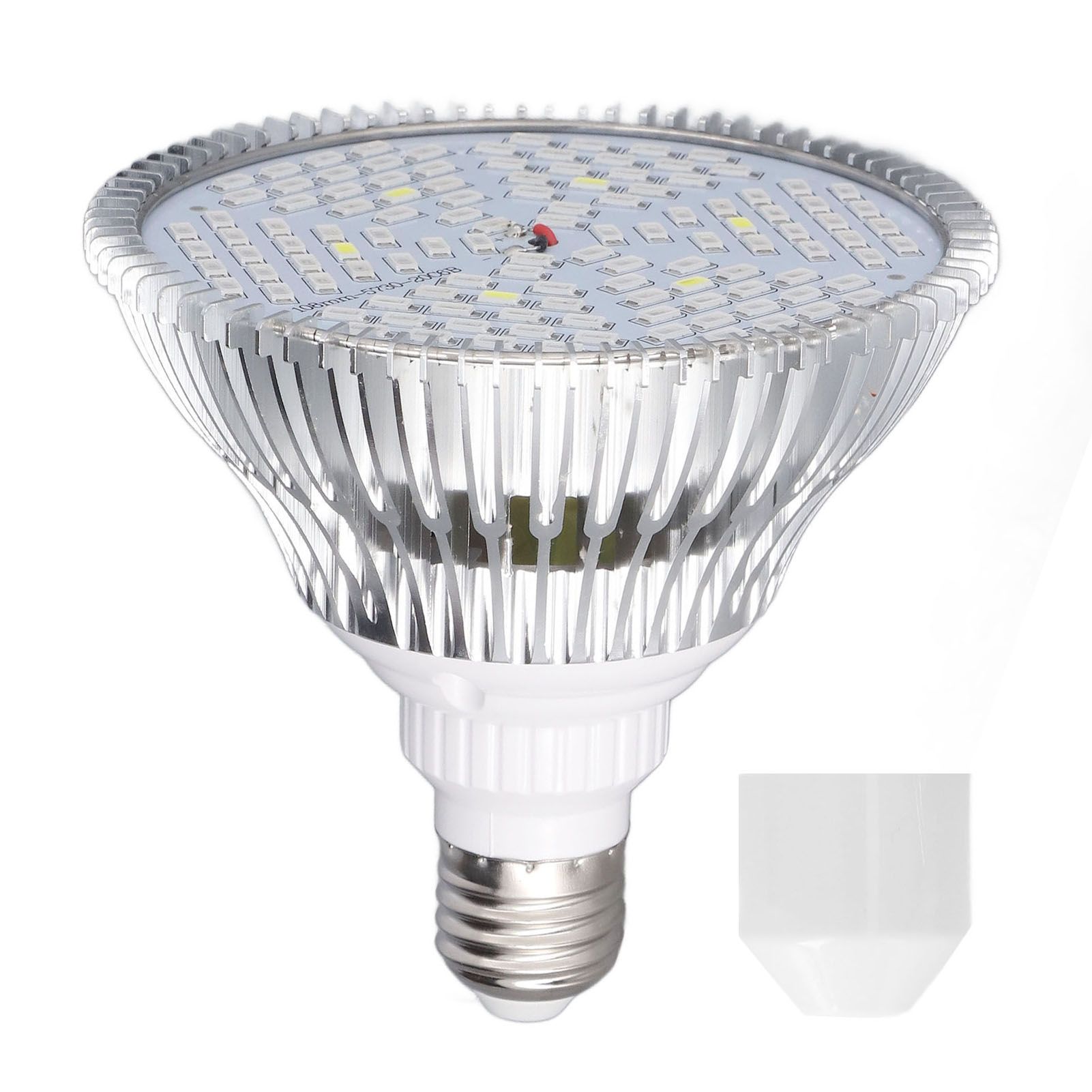 LED Grow Lamp Bulb E27 Low Power Consumption Full Spectrum Low Heat Generation LED Plant Growth Lamp Bulb 85‑265V 80W, 120 Beads - Image 1