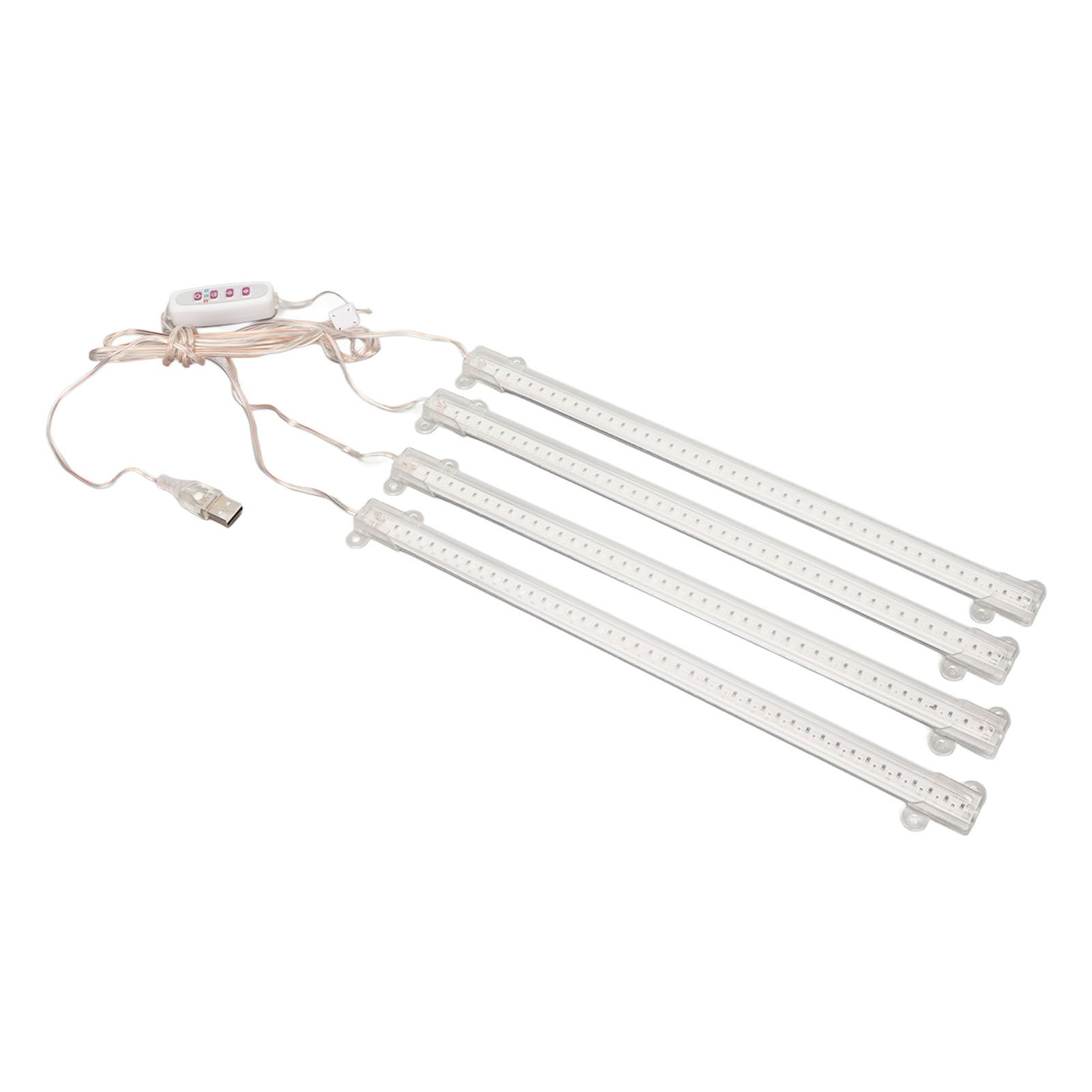 Plant Grow Light 4 Heads USB Plug Dimmable Timer Function Full Spectrum LED Grow Light for Indoor Home Succulent Sun Light 4000K 168LEDs - Image 5