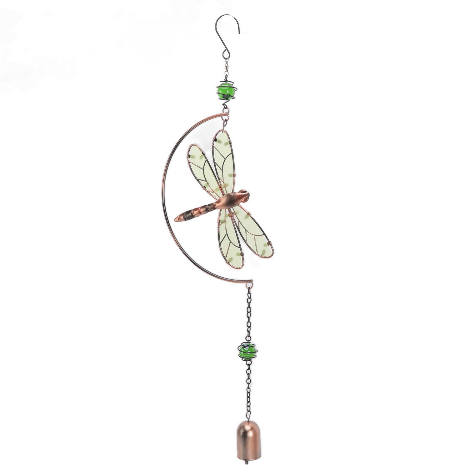 Dragonfly Wind Chimes Waterproof Beautiful Melody Iron Hanging Ornaments for Home Decoration - Image 7