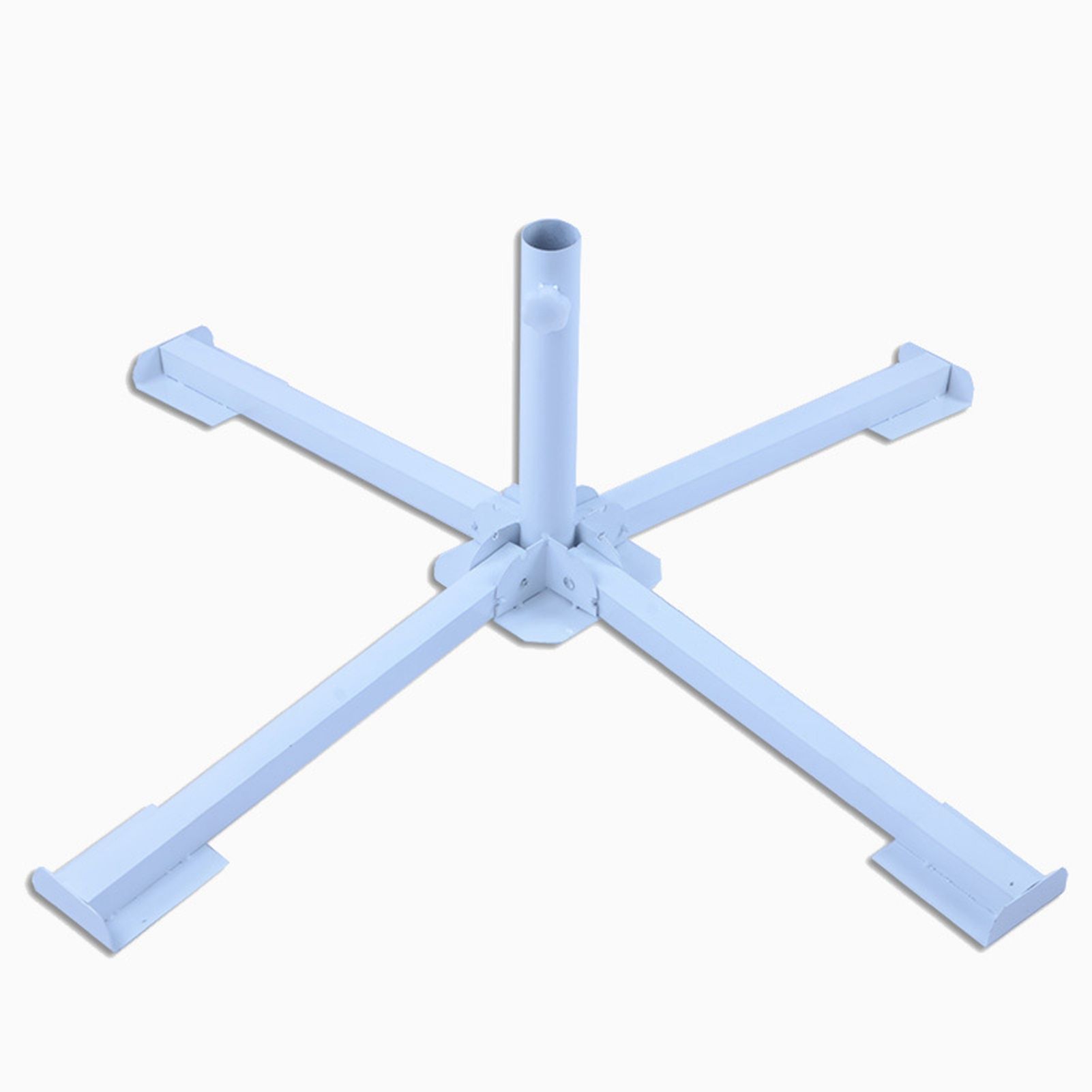 Portable Foldable Beach Umbrella Stand Outdoor Patio Sunshade Umbrella Base Holder White - Image 3