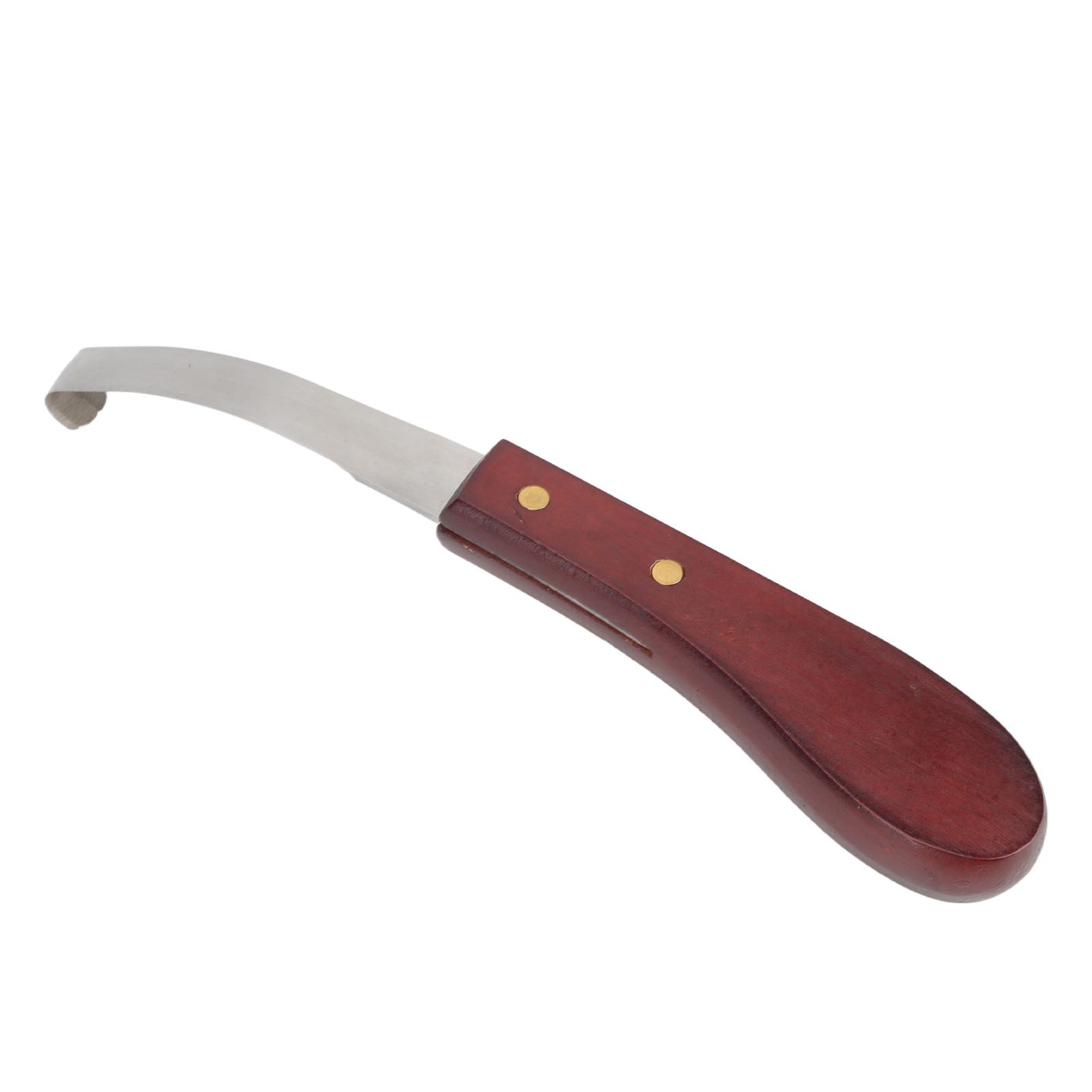 Hoof Knife Razor Stainless Steel Double Sided Blade Ergonomic Wooden Handle Hoof Edge Knife for Horse Hoof Trimming - Image 8