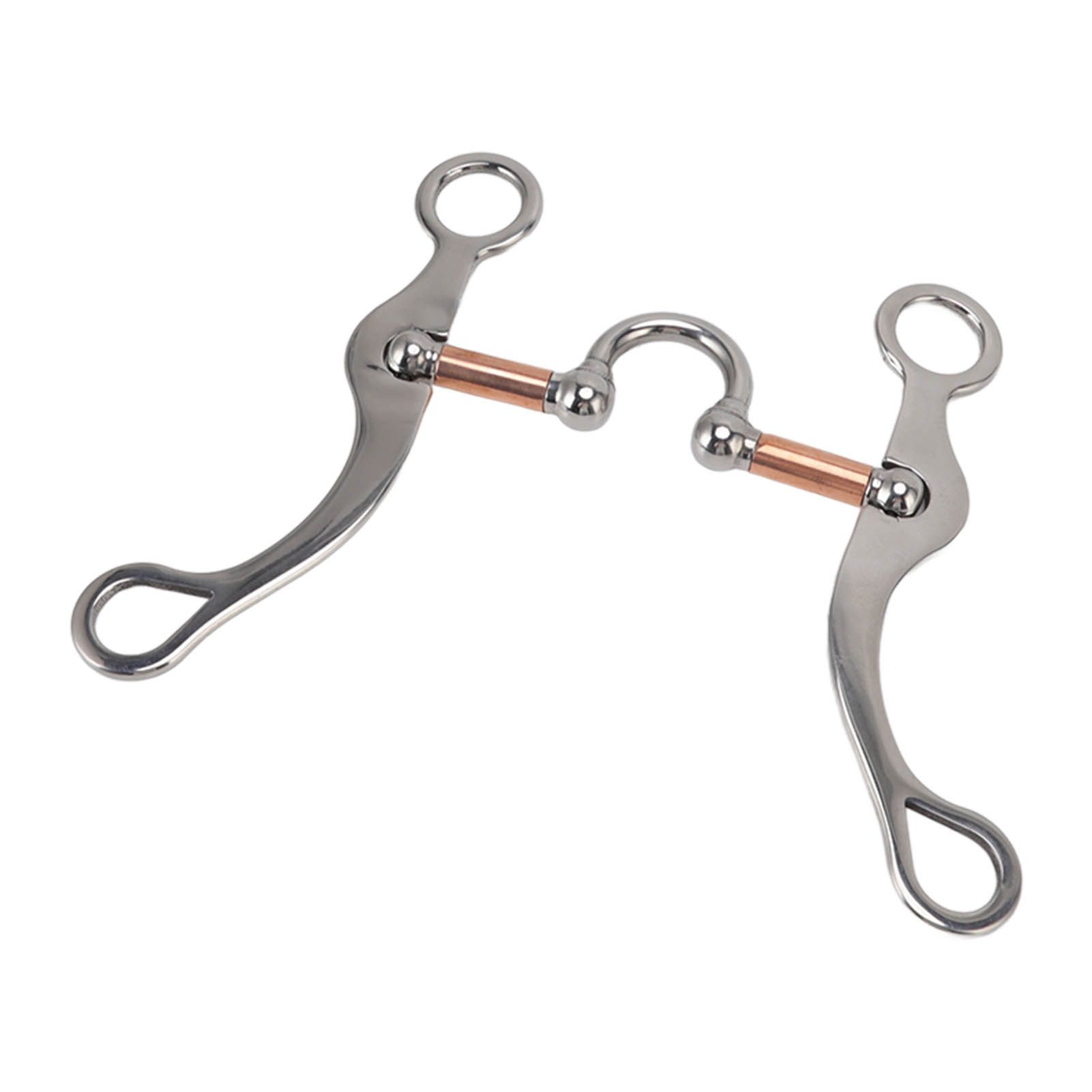 Horse Snaffle Bit Stainless Steel Rose Gold Plated Horse Gag Loose Ring Outdoor Garden Cultivation Horse Mouth Bit - Image 2