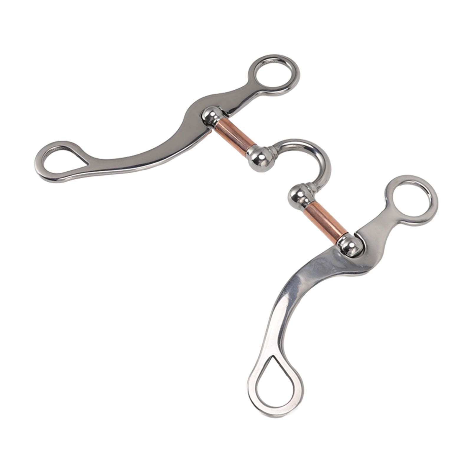 Horse Snaffle Bit Stainless Steel Rose Gold Plated Horse Gag Loose Ring Outdoor Garden Cultivation Horse Mouth Bit - Image 3