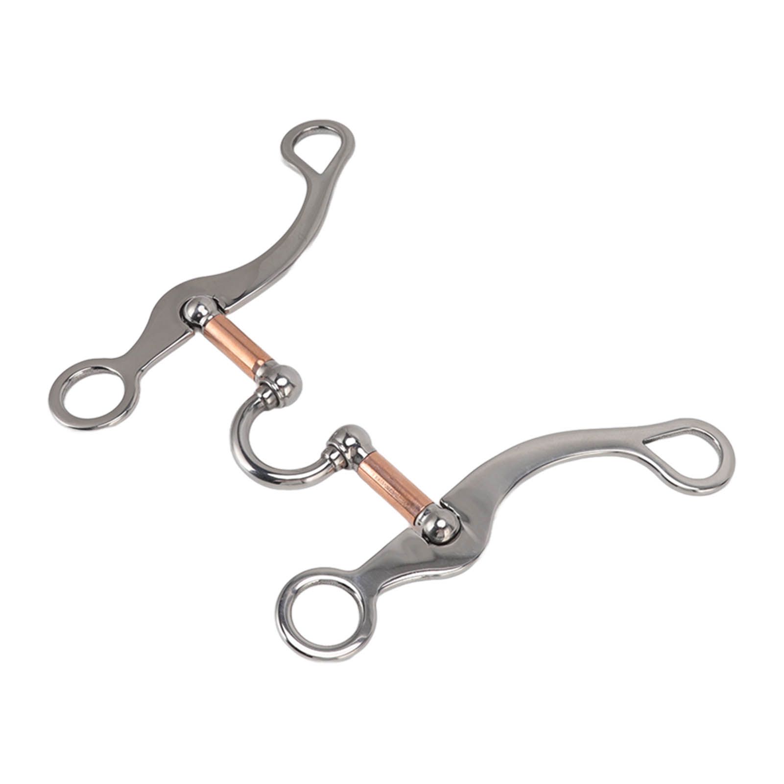 Horse Snaffle Bit Stainless Steel Rose Gold Plated Horse Gag Loose Ring Outdoor Garden Cultivation Horse Mouth Bit - Image 5