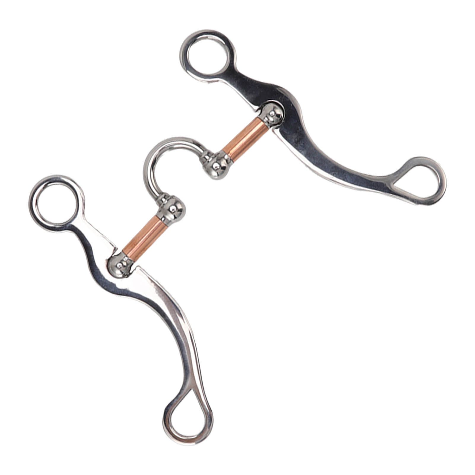 Horse Snaffle Bit Stainless Steel Rose Gold Plated Horse Gag Loose Ring Outdoor Garden Cultivation Horse Mouth Bit - Image 6