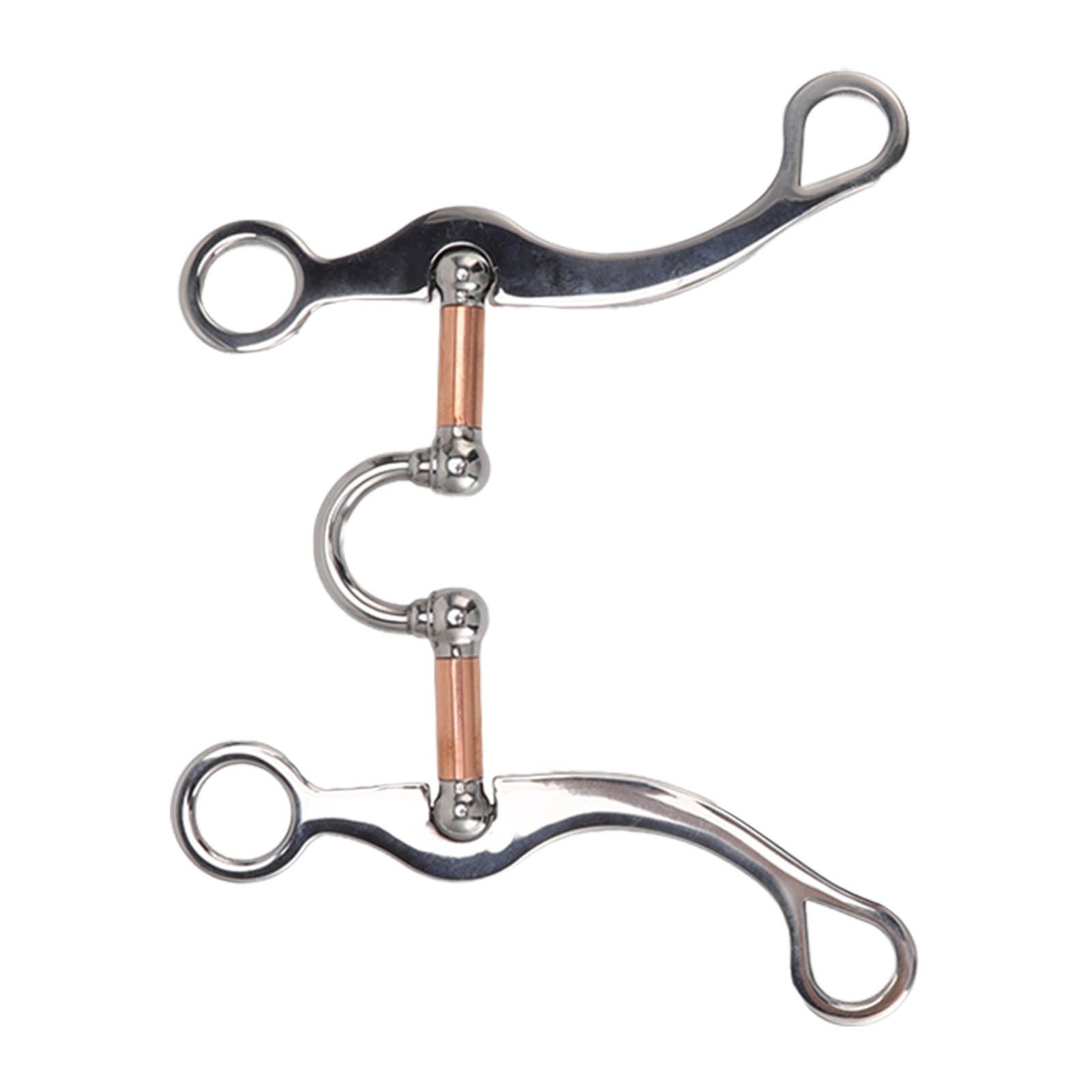 Horse Snaffle Bit Stainless Steel Rose Gold Plated Horse Gag Loose Ring Outdoor Garden Cultivation Horse Mouth Bit - Image 8