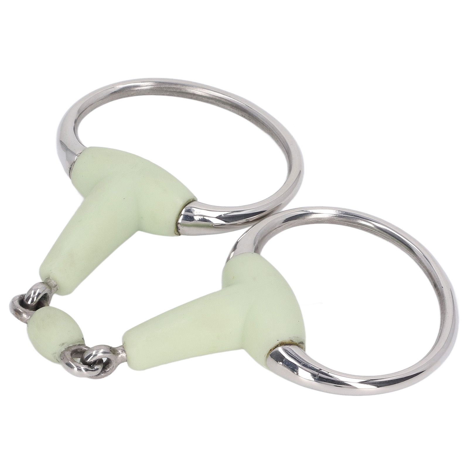 Horse Snaffle Bit Stainless Steel Horse Snaffle Roller Garden Breeding Mouth Bit for for 125mm Horse Mouth - Image 2