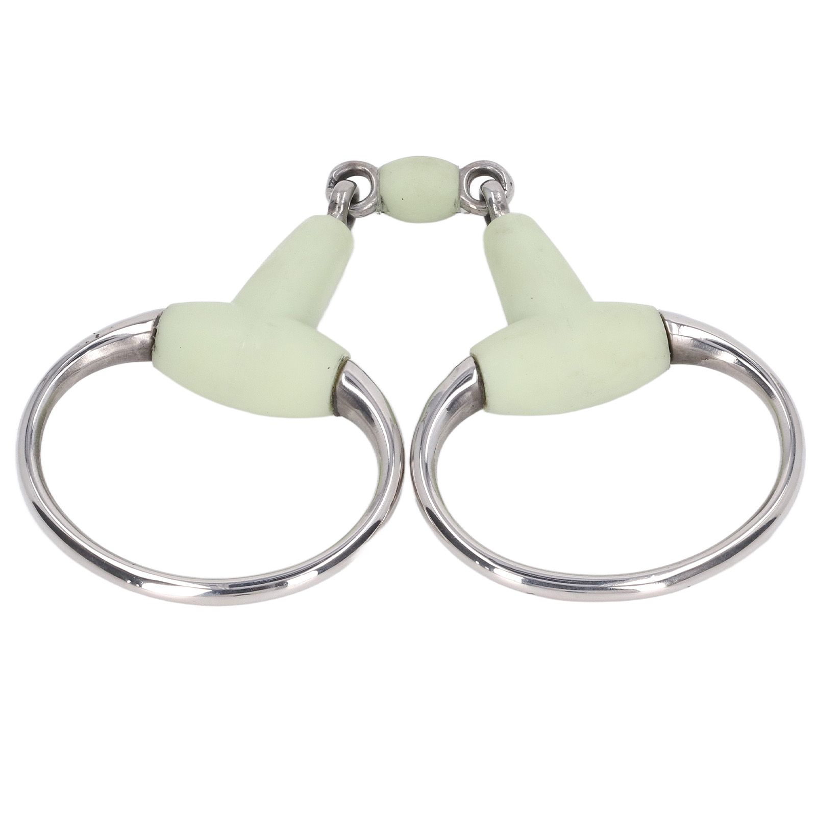 Horse Snaffle Bit Stainless Steel Horse Snaffle Roller Garden Breeding Mouth Bit for for 125mm Horse Mouth - Image 6