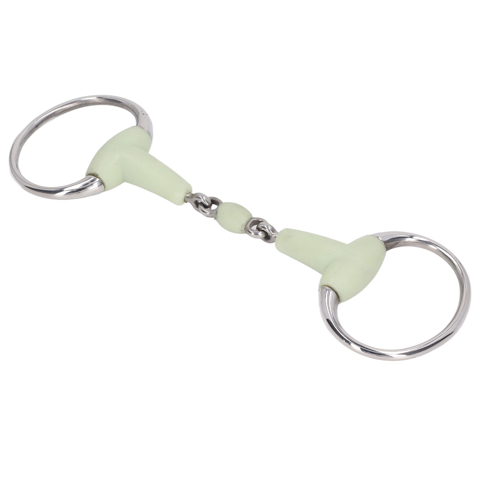 Horse Snaffle Bit Stainless Steel Horse Snaffle Roller Garden Breeding Mouth Bit for for 125mm Horse Mouth - Image 7