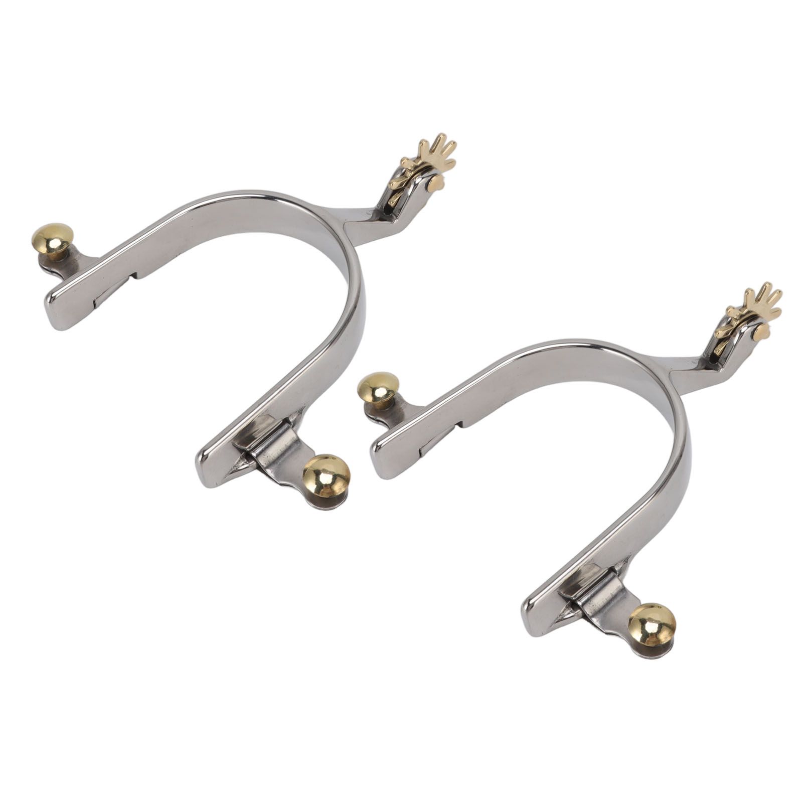 1 Pair Horse Spurs Stainless Steel Exquisite Cowboy Equestrian Boot Spurs for Horse Training Equestrian Competition - Image 1