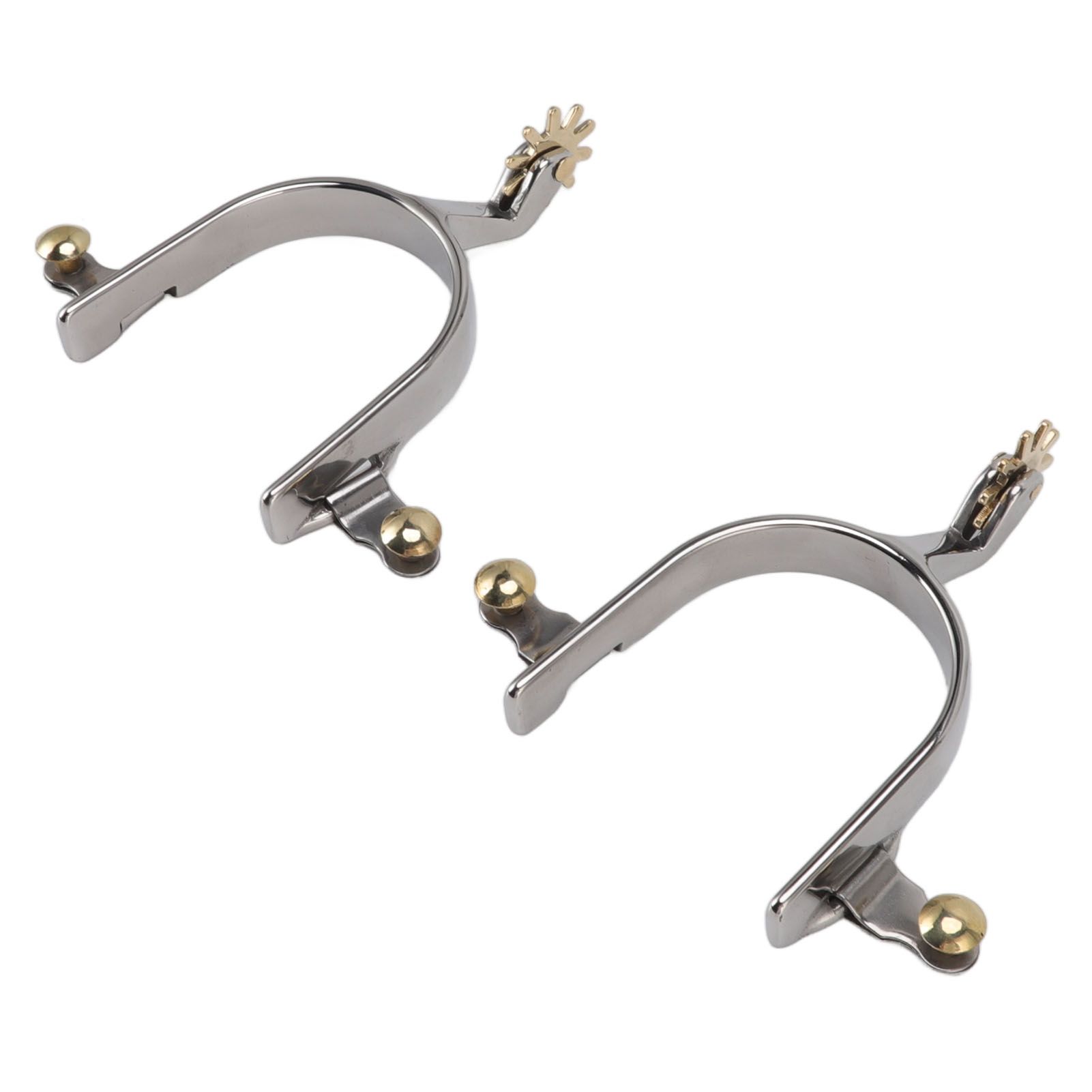 1 Pair Horse Spurs Stainless Steel Exquisite Cowboy Equestrian Boot Spurs for Horse Training Equestrian Competition - Image 6