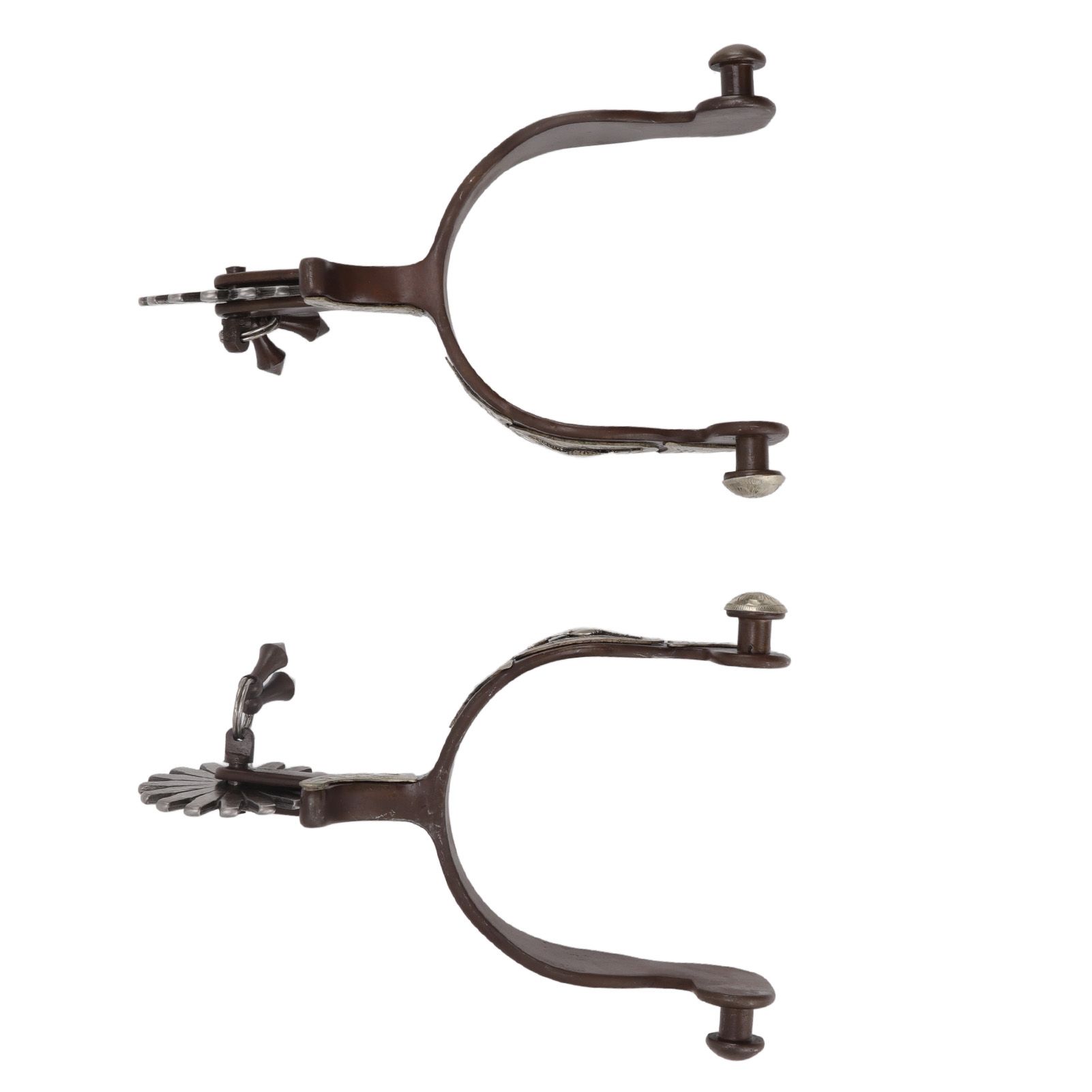 2 PCS Cowboy Horse Spurs Outdoor Garden Retro Spurs Saddlery Equipment with Cow Icon - Image 6