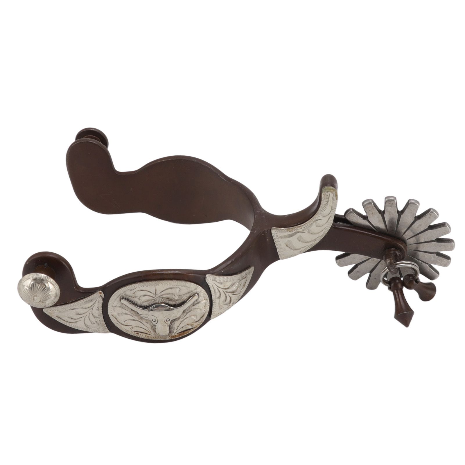 2 PCS Cowboy Horse Spurs Outdoor Garden Retro Spurs Saddlery Equipment with Cow Icon - Image 8
