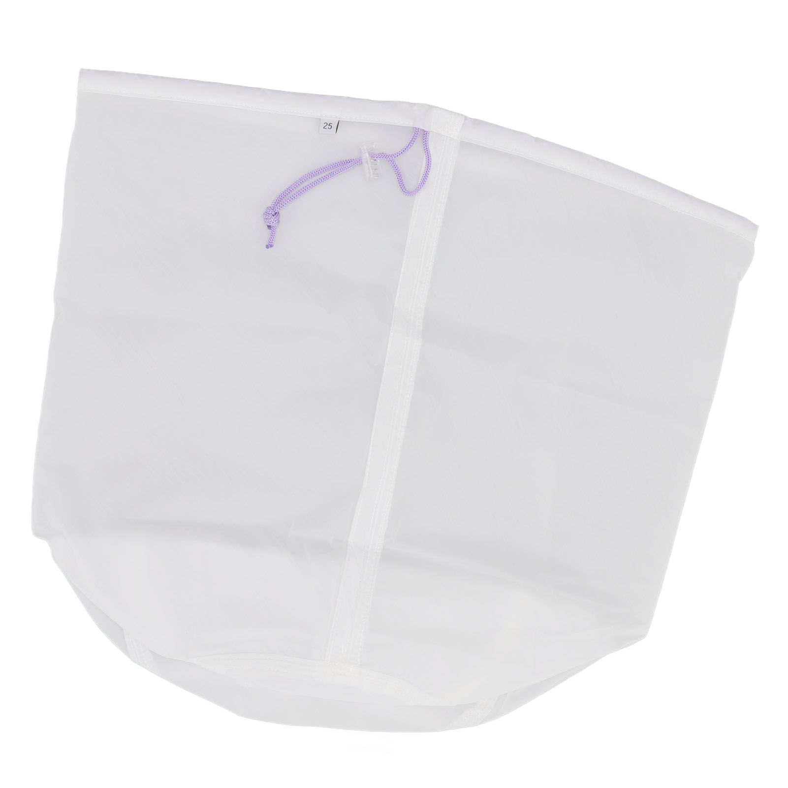 5 Gallons Brew Bags Wine Straining Bag Extra Fine Mesh for Homebrewing Milk Honey Purple (25micro) - Image 5