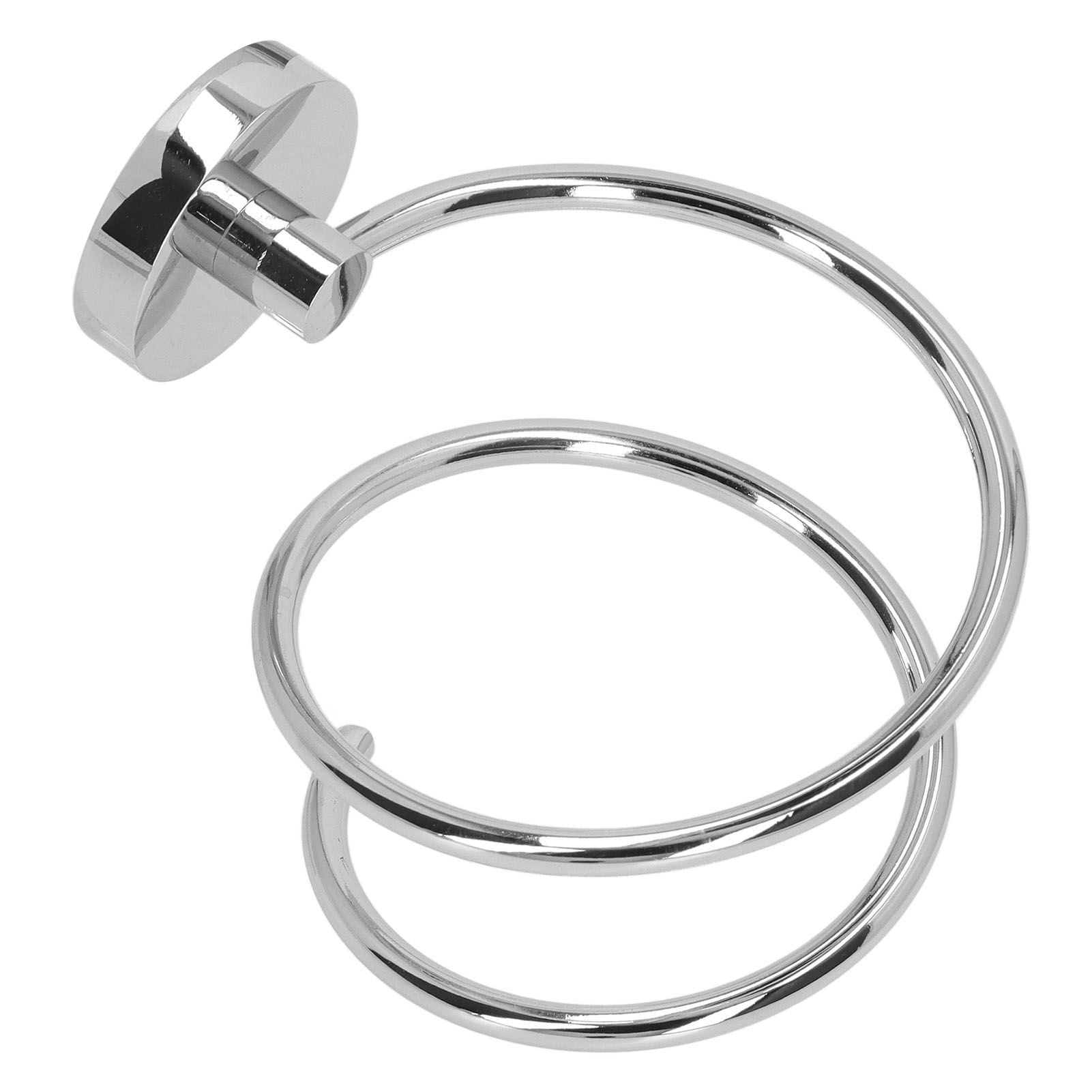 304 Stainless Steel Hair Dryer Rack Keep Tidy Wall Mount Blow Hair Dryer Holder for Bathroom Chrome Plated - Image 2