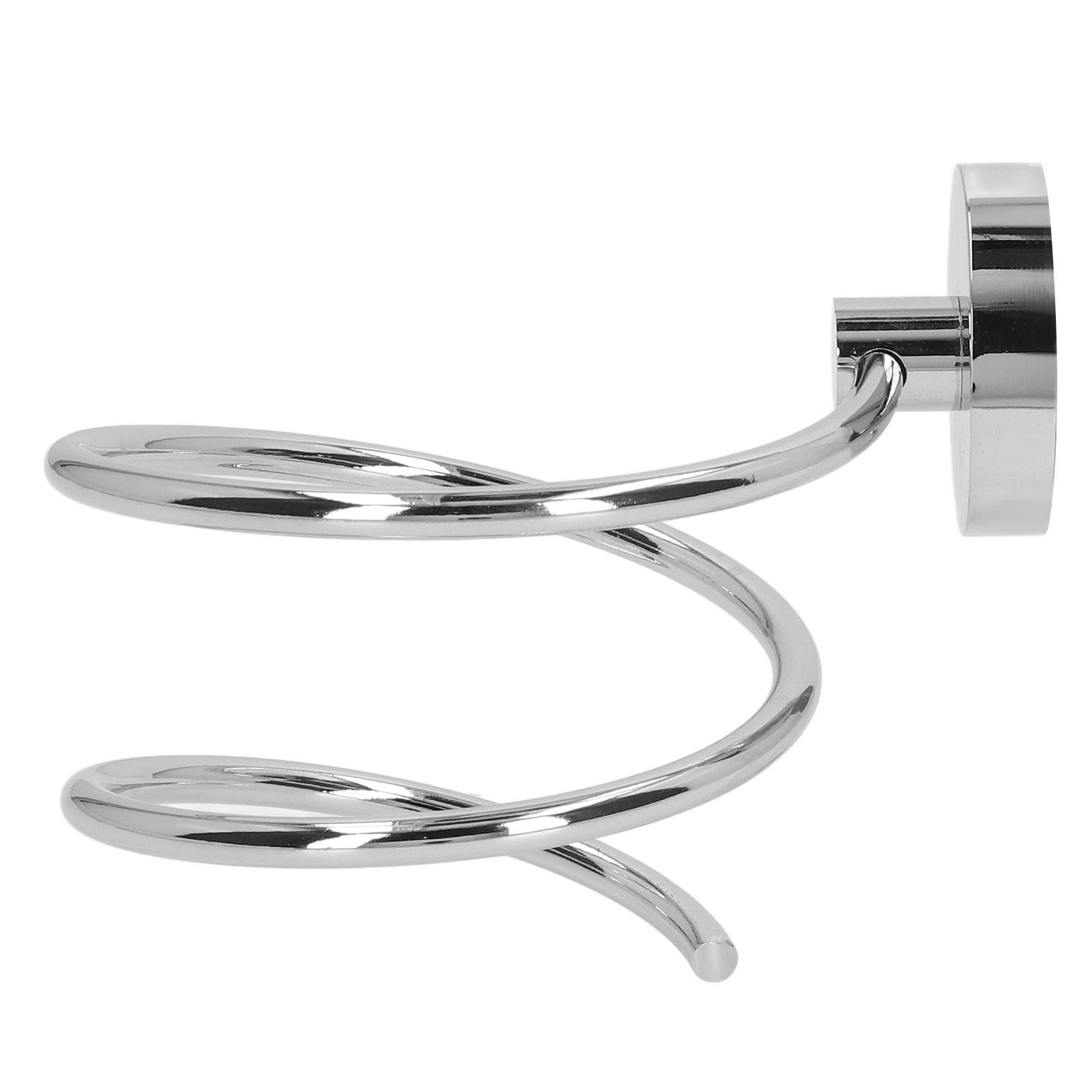 304 Stainless Steel Hair Dryer Rack Keep Tidy Wall Mount Blow Hair Dryer Holder for Bathroom Chrome Plated - Image 3