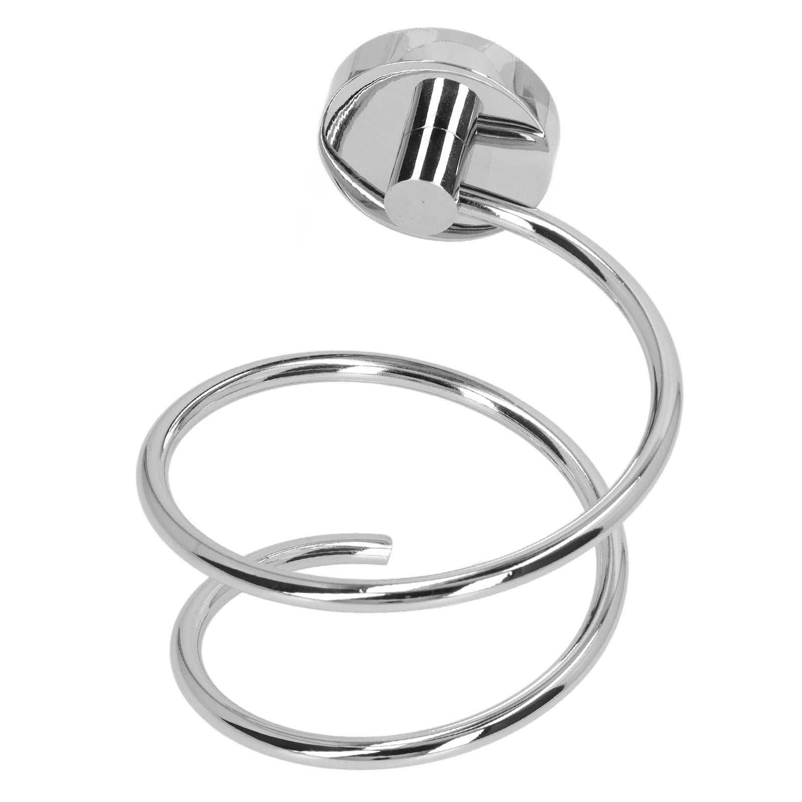 304 Stainless Steel Hair Dryer Rack Keep Tidy Wall Mount Blow Hair Dryer Holder for Bathroom Chrome Plated - Image 8