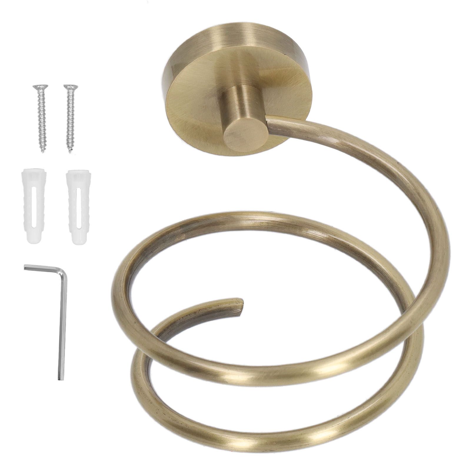304 Stainless Steel Hair Dryer Rack Keep Tidy Wall Mount Blow Hair Dryer Holder for Bathroom Antique - Image 1