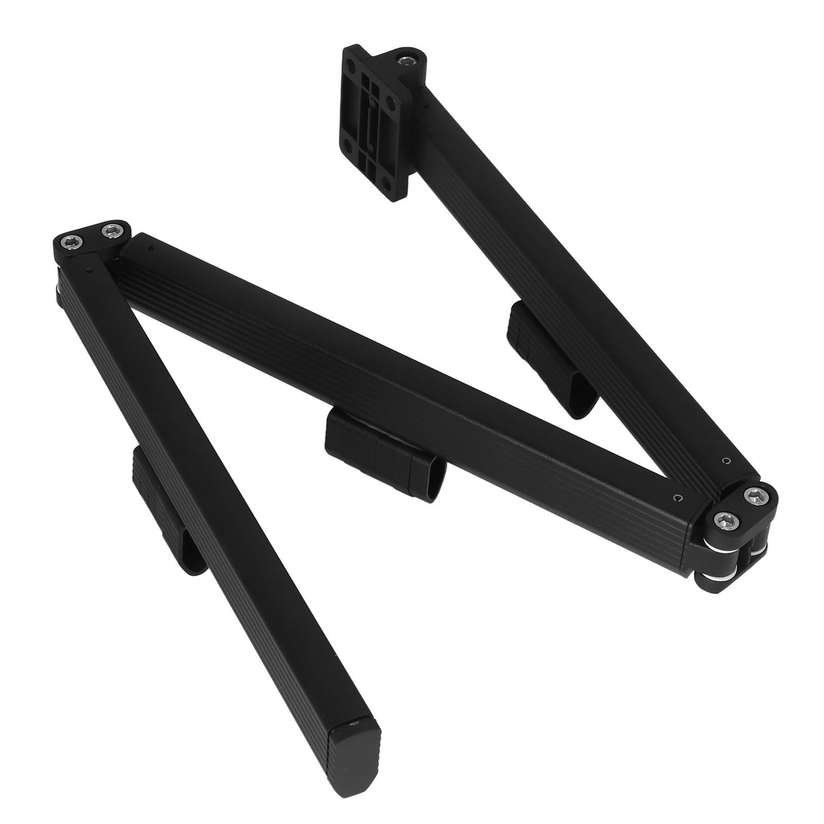 Laundry Drying Rack Retractable 3 Folding Wall Mounted Clothes Drying Rack for Entrance Bedroom Laundry Room Black - Image 2