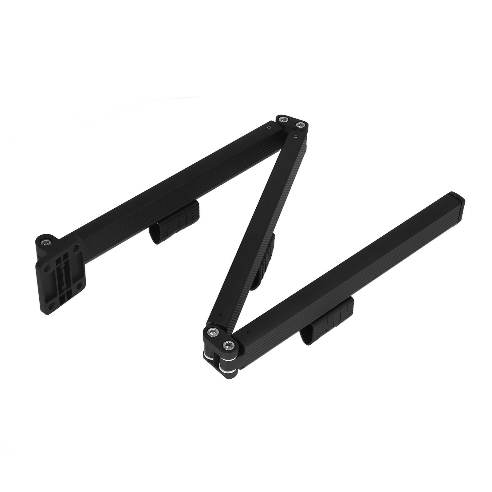 Laundry Drying Rack Retractable 3 Folding Wall Mounted Clothes Drying Rack for Entrance Bedroom Laundry Room Black - Image 3