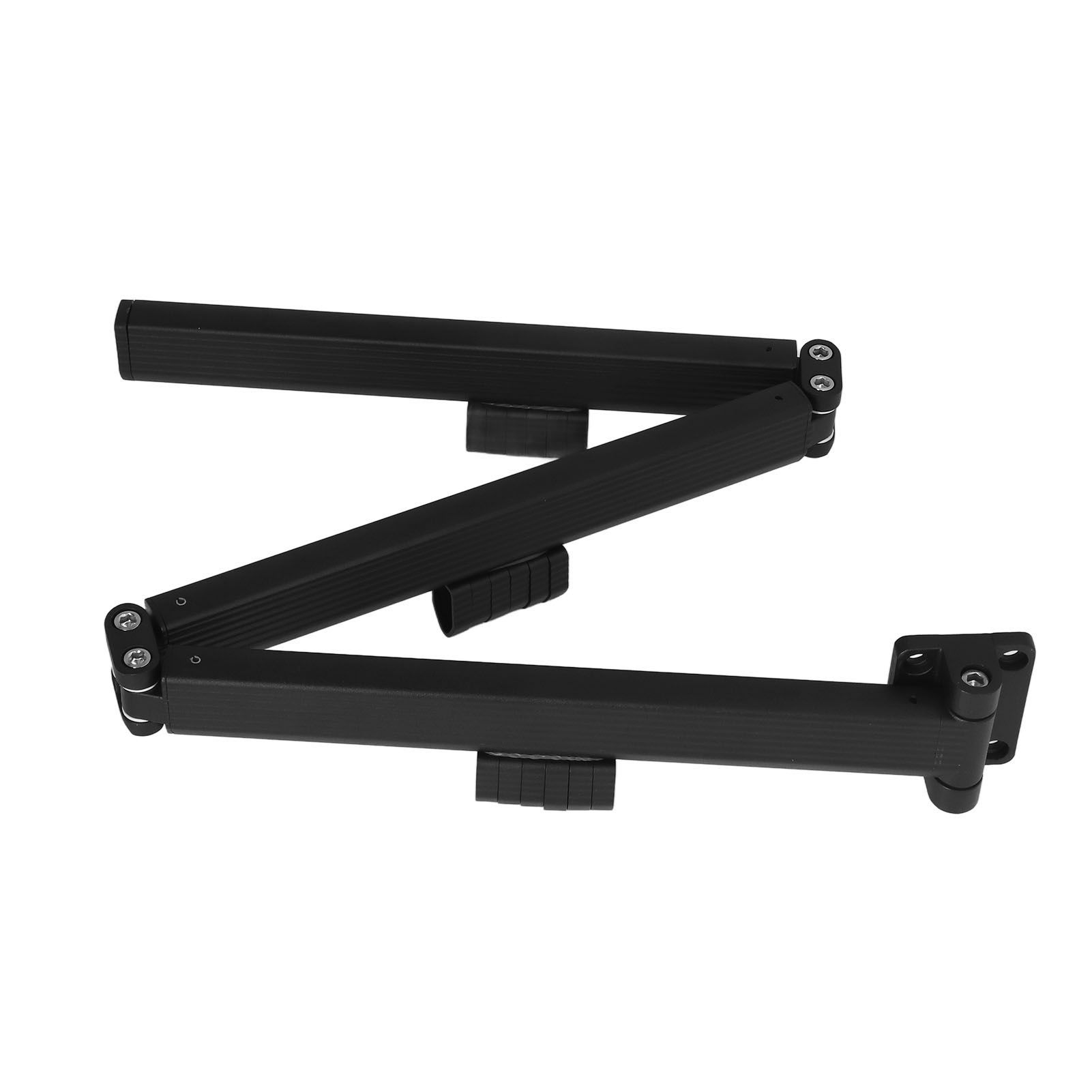 Laundry Drying Rack Retractable 3 Folding Wall Mounted Clothes Drying Rack for Entrance Bedroom Laundry Room Black - Image 4