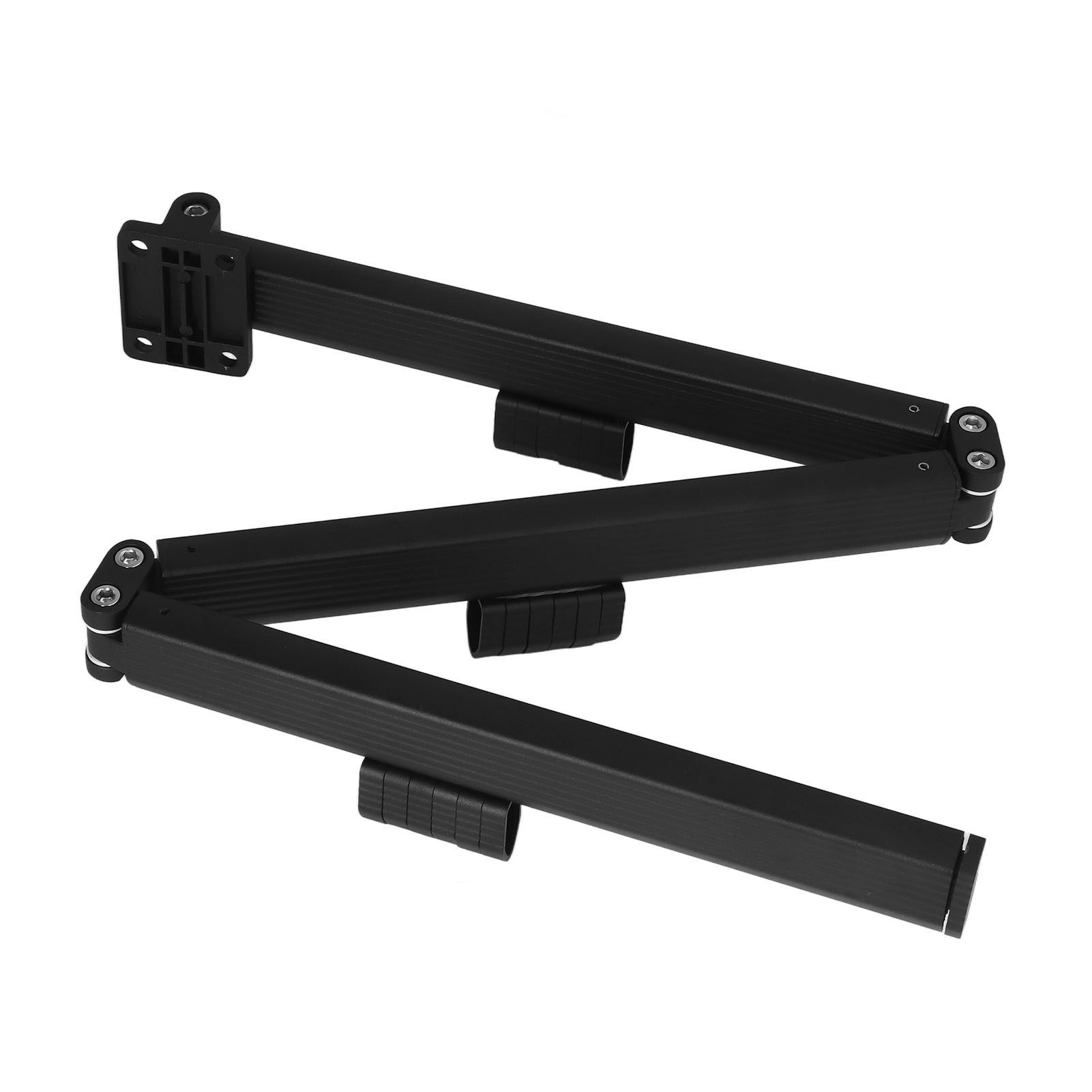 Laundry Drying Rack Retractable 3 Folding Wall Mounted Clothes Drying Rack for Entrance Bedroom Laundry Room Black - Image 6