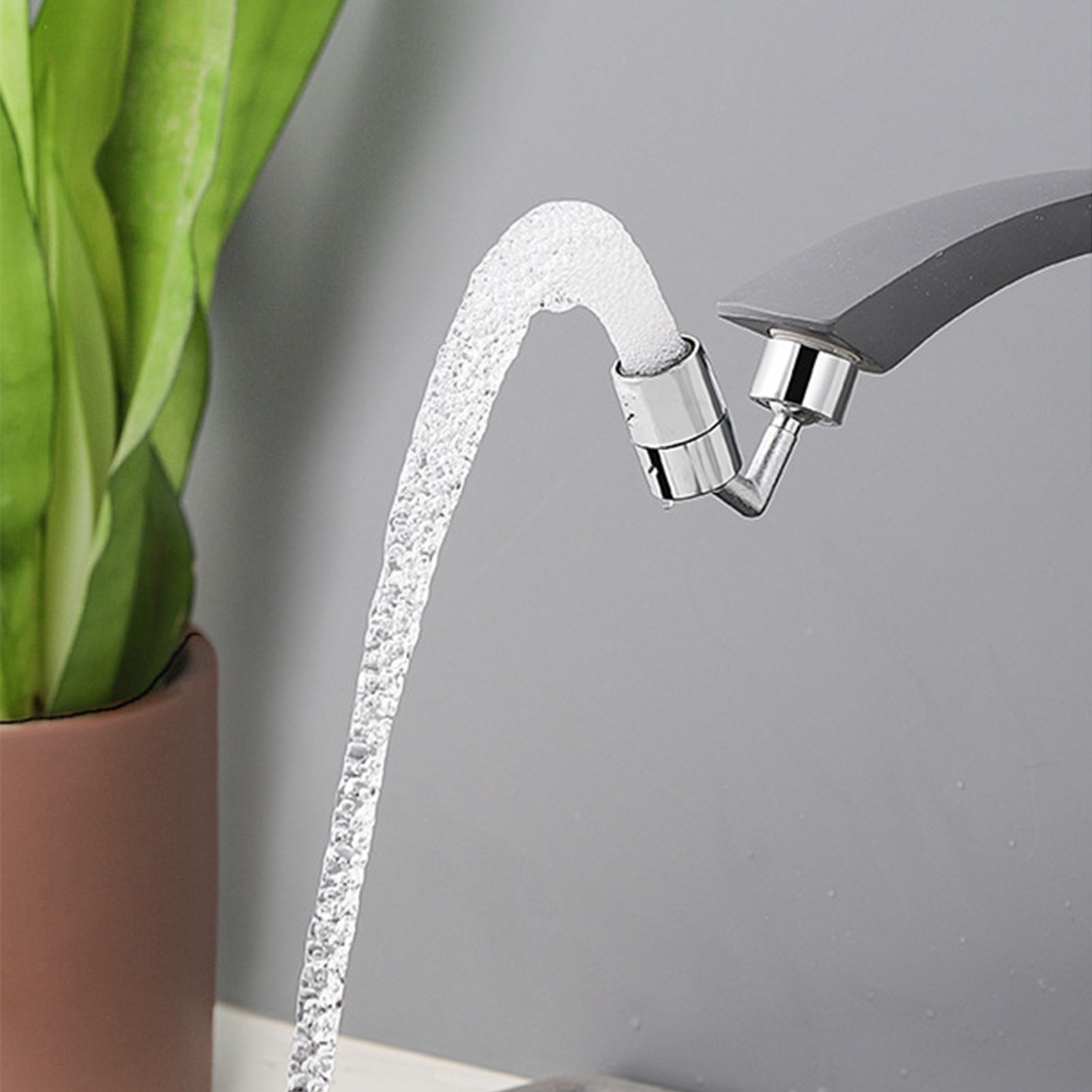 Plastic Faucet Extender 360 Degree Universal Rotating Splashing Proof Tap Aerator for Kitchen Bathroom - Image 3