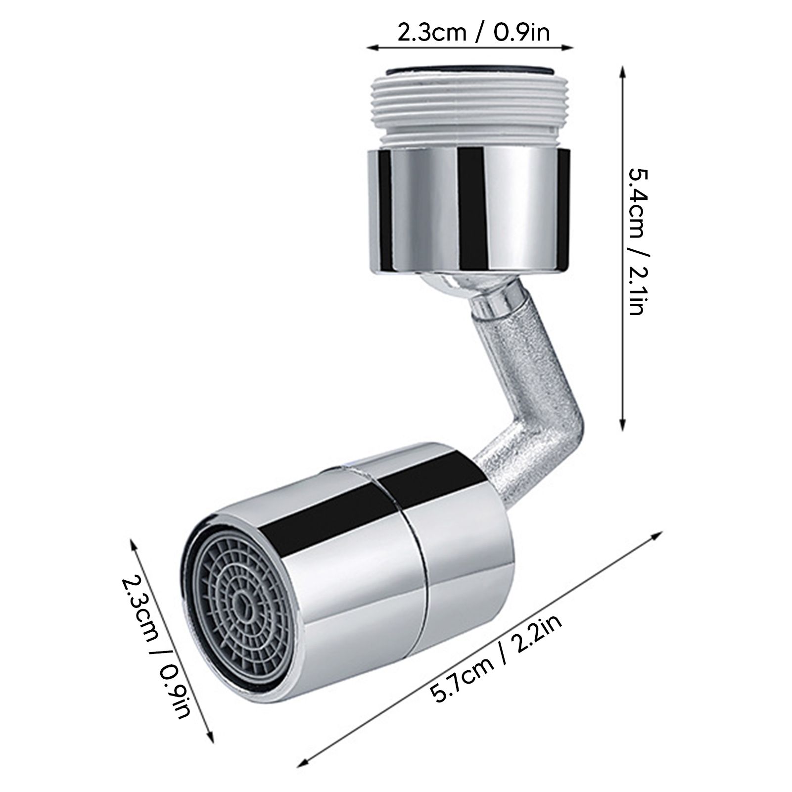 Plastic Faucet Extender 360 Degree Universal Rotating Splashing Proof Tap Aerator for Kitchen Bathroom - Image 6