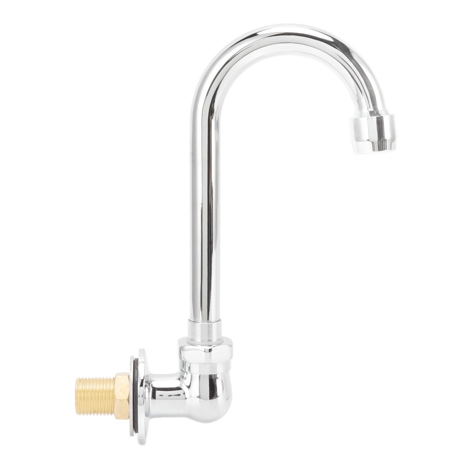 Foot Pedal Faucet Stainless Steel G1/2 Thread Wall Mounted Knee Valve Basin Tap for Hospital Railway Station Factory - Image 1